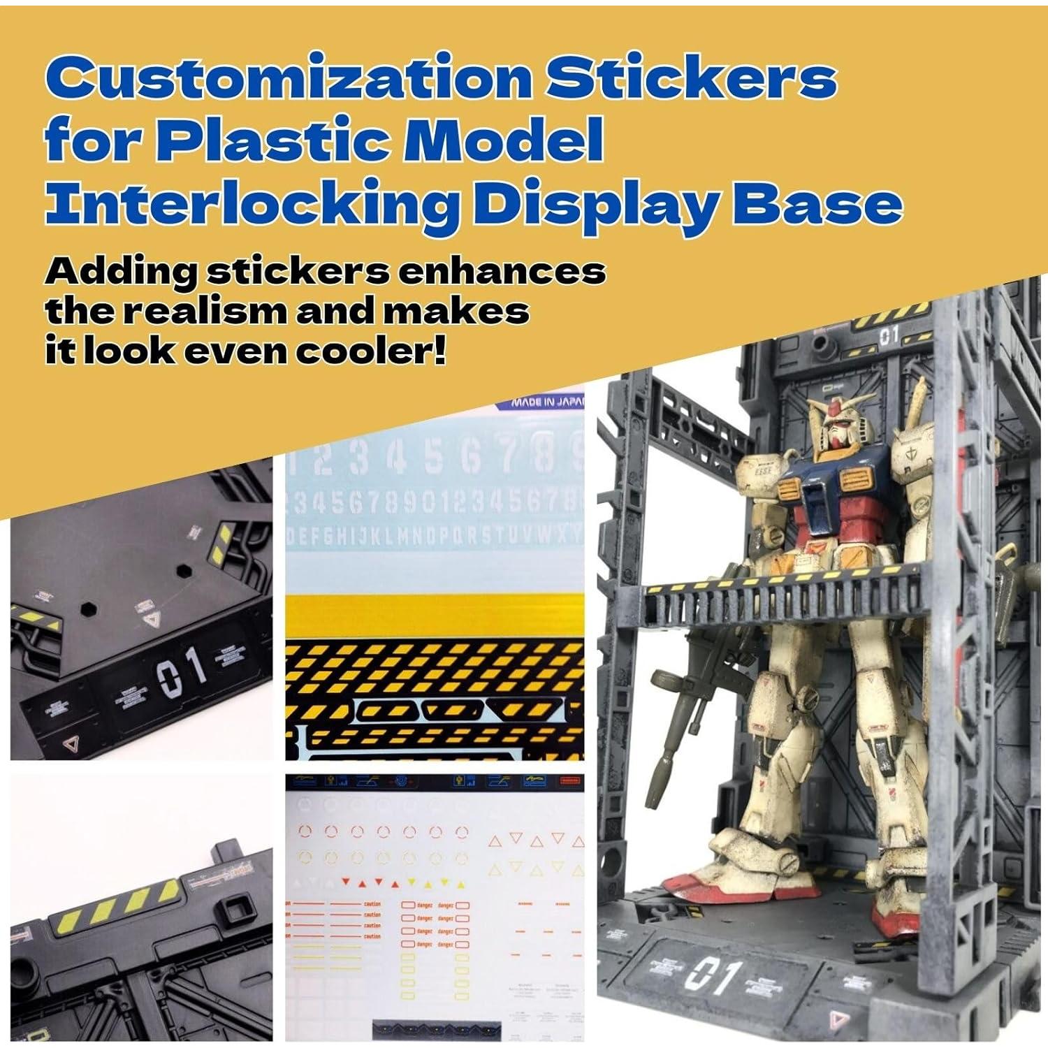 Juego de Exhibición de Modelos de Plástico Gundam - 2 Bases