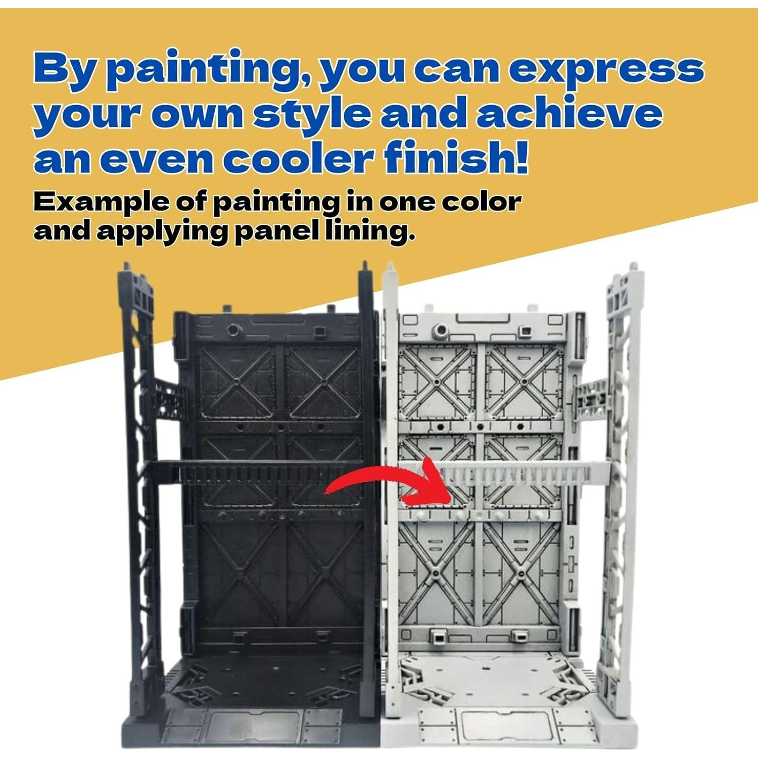 Juego de Exhibición de Modelos de Plástico Gundam - 2 Bases