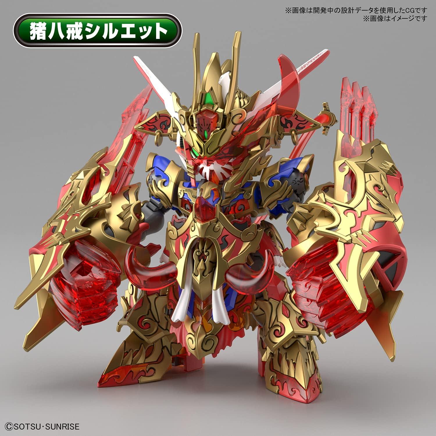 Kit de Modelo Bandai Spirits SD Gundam Wukong Impulse 24.13x4.45cm