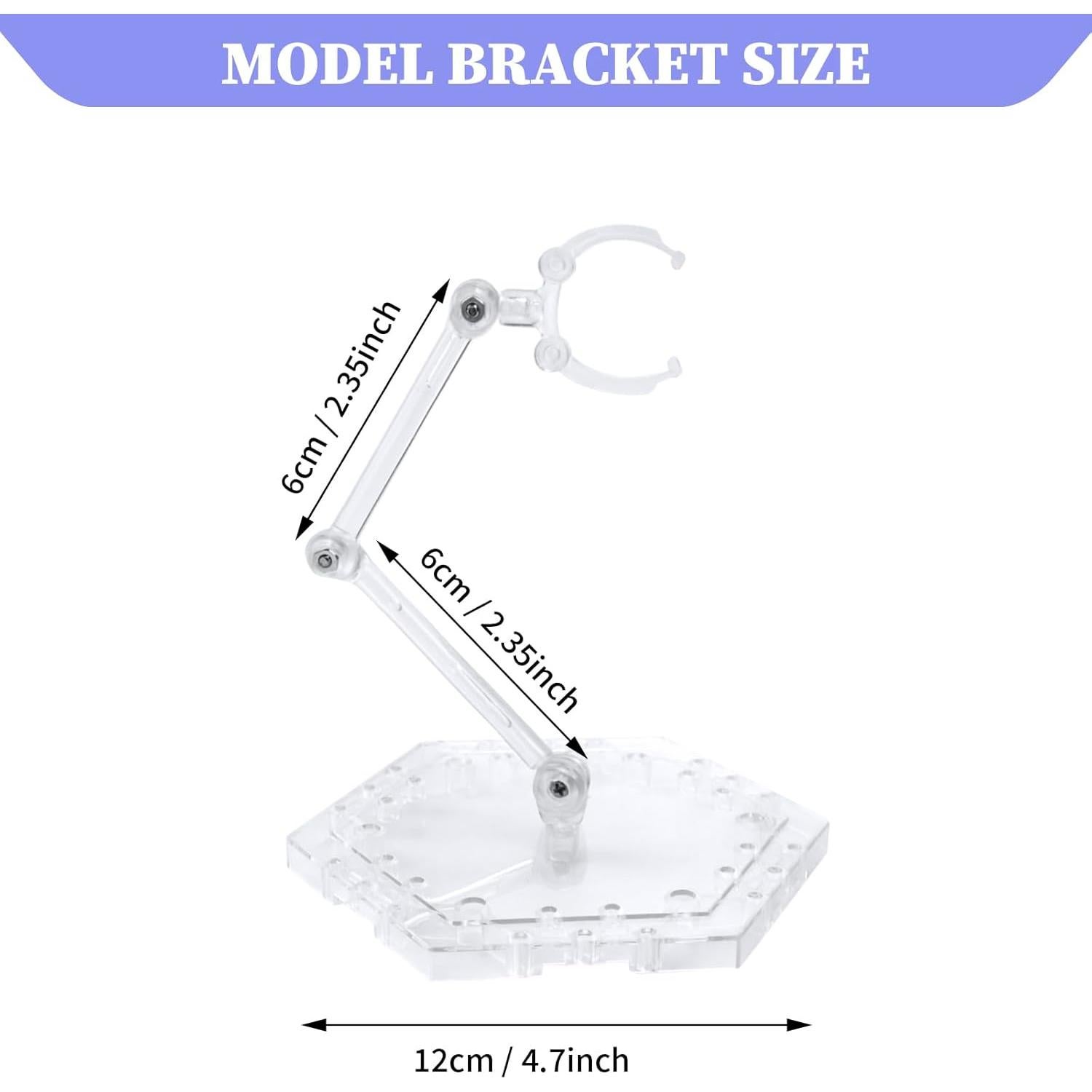 Soporte para Figuras de Acción POMER Hexagonal 5 Pcs 1/144