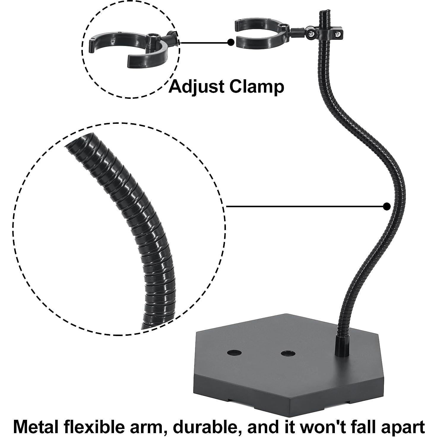 Soporte de Figura de Acción Yocoolfun 2 Piezas 30.48cm Negro