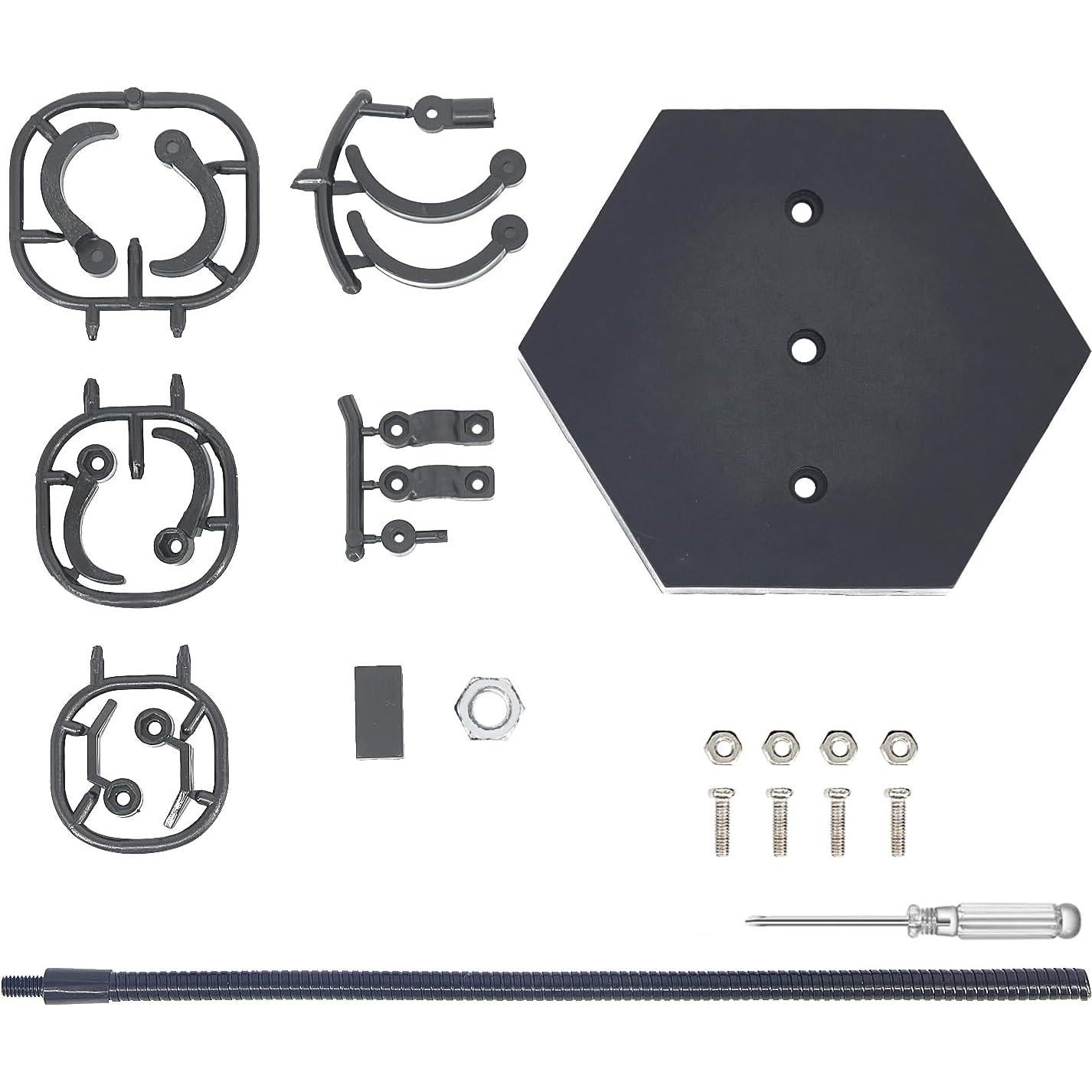 Soporte de Figura de Acción Yocoolfun 2 Piezas 30.48cm Negro