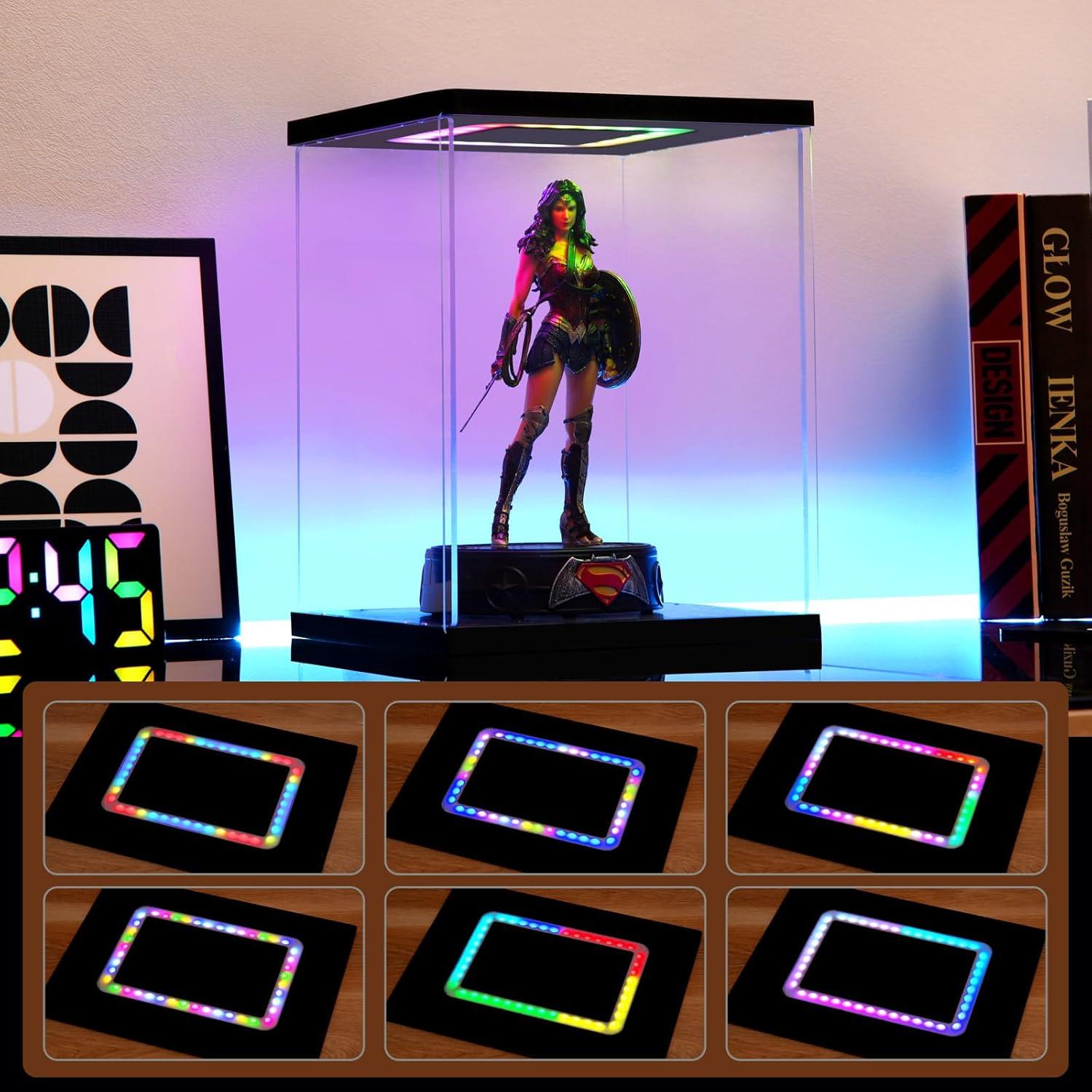 Caja de Exhibición Acrílica LED AZEYN 35.5x25.4x53.3 cm