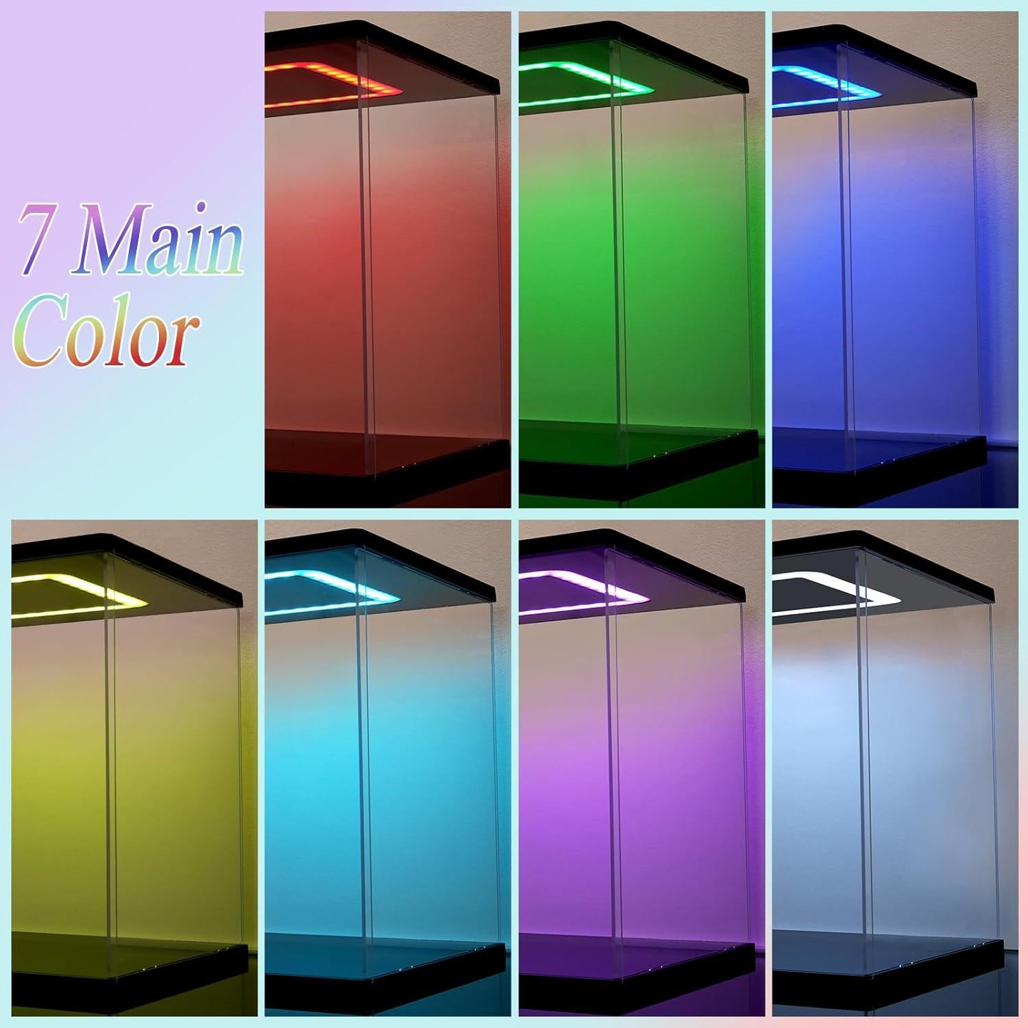 Caja de Exhibición Acrílica LED AZEYN 35.5x25.4x53.3 cm