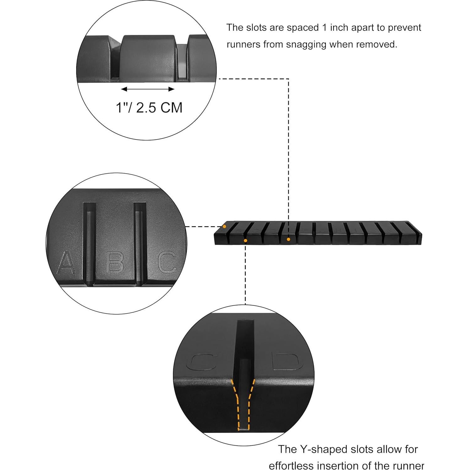 Soporte Organizador para Sprue Gundam Maptipjoy Negro 12 Ranuras