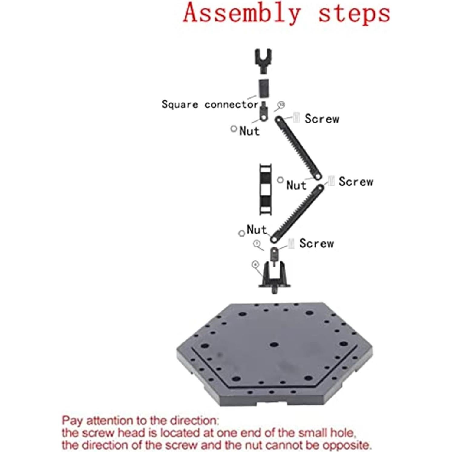 Soporte de Exhibición Jacy para Modelos de 3 Piezas Negro