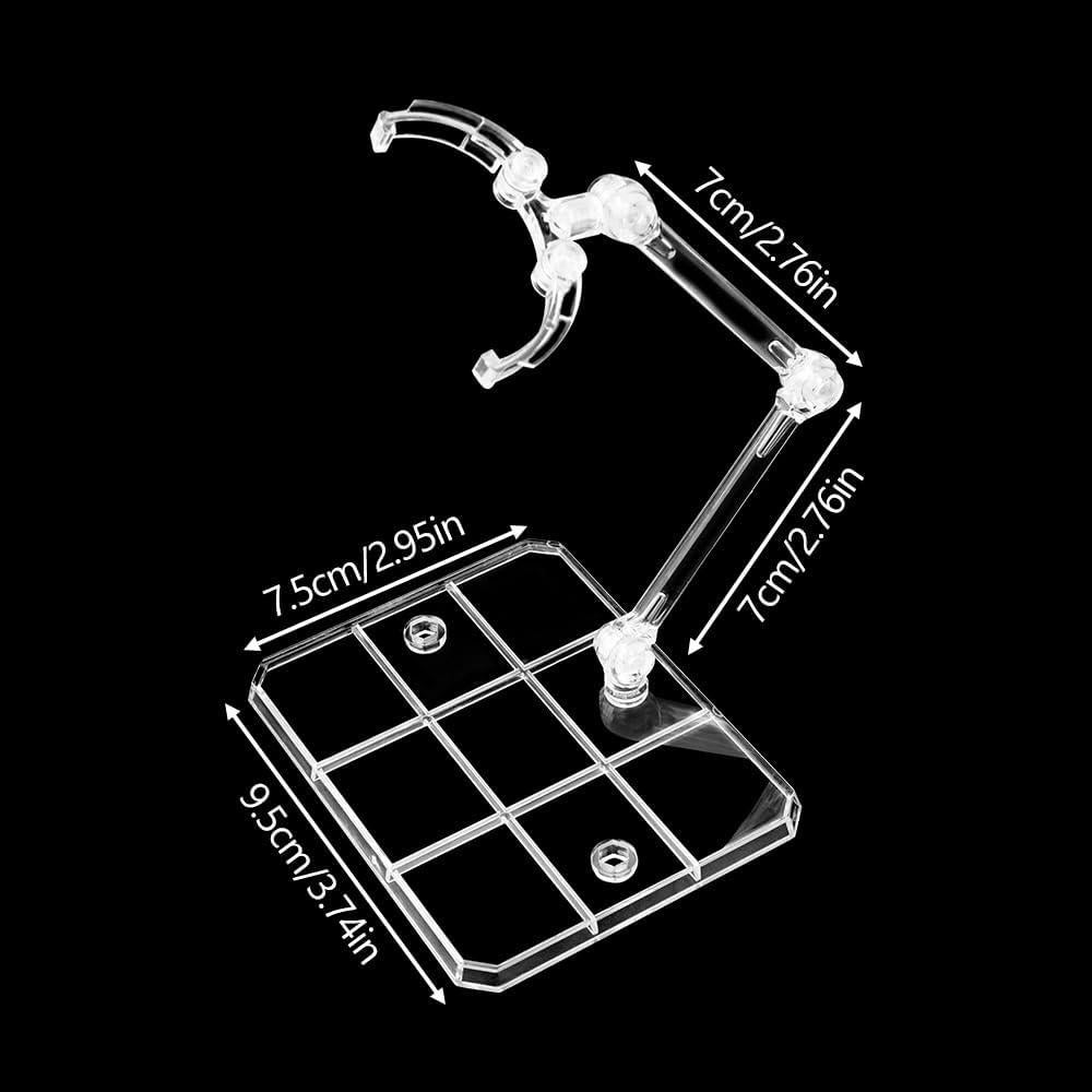 Soporte para Figuras de Acción HMIEPRS 10 Pcs Base Transparente