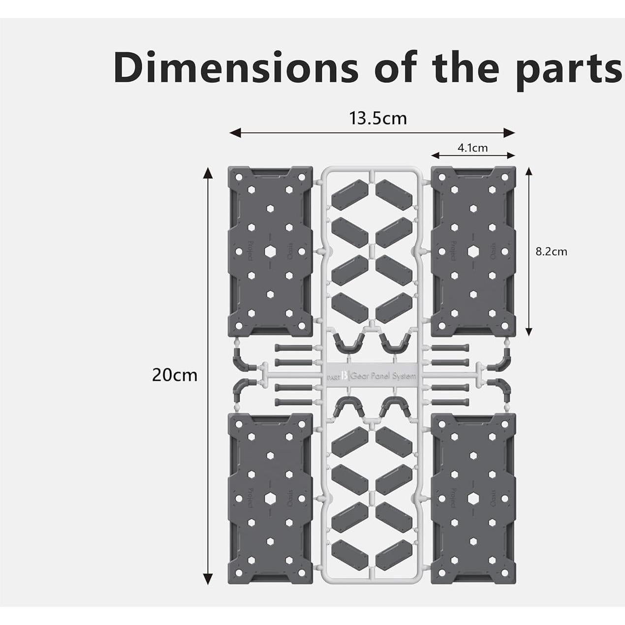 Soporte para Figuras de Acción SPARKSTOY Gris Blanco 14x20cm