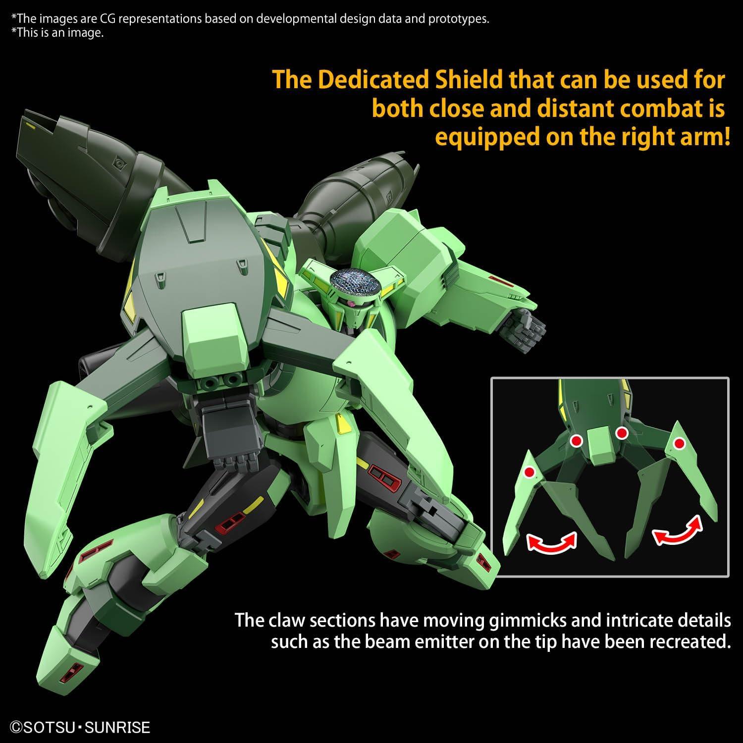 Modelo de Plástico BANDAI HG Zeta Gundam 1/144 Verde