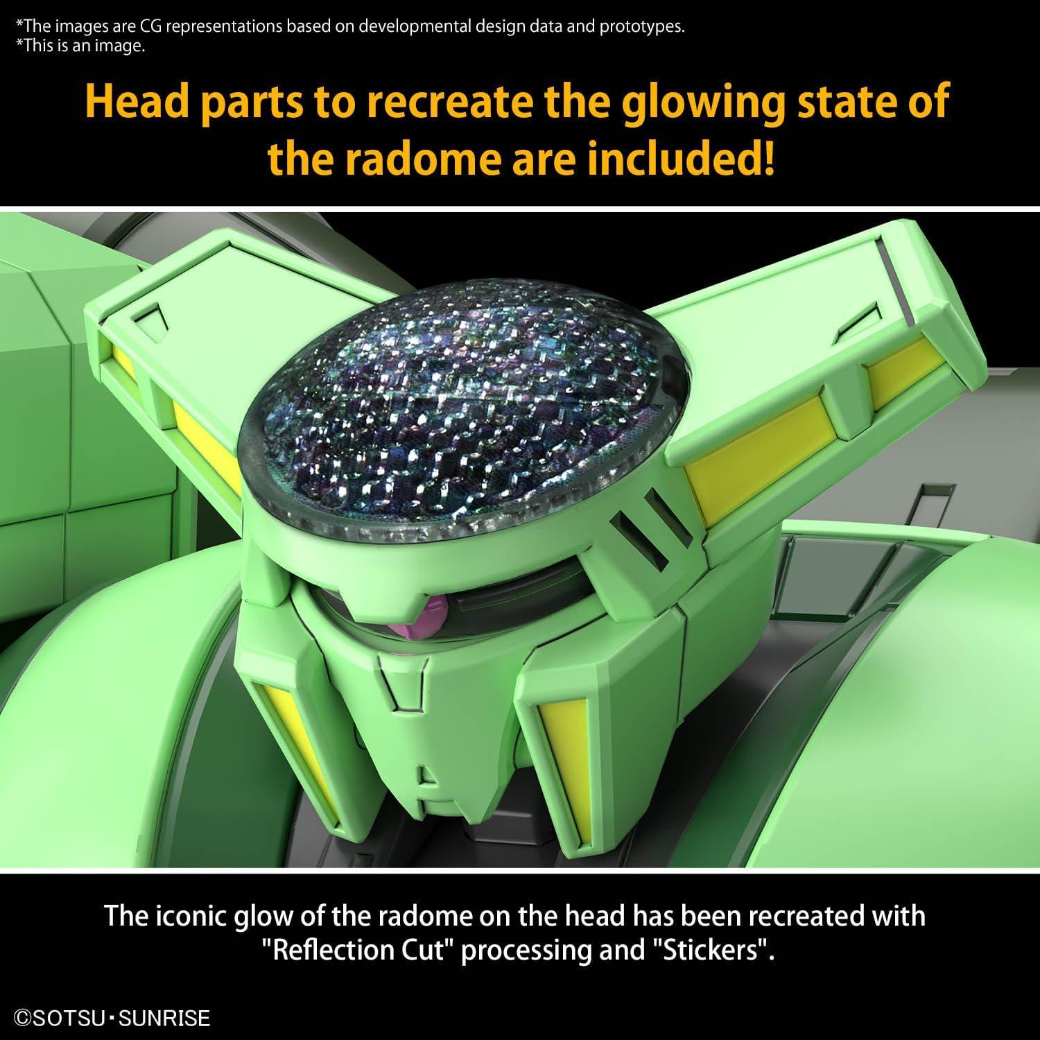 Modelo de Plástico BANDAI HG Zeta Gundam 1/144 Verde