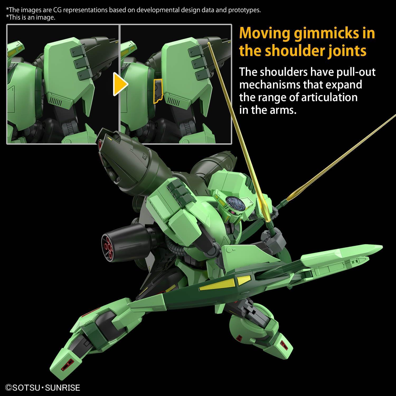 Modelo de Plástico BANDAI HG Zeta Gundam 1/144 Verde