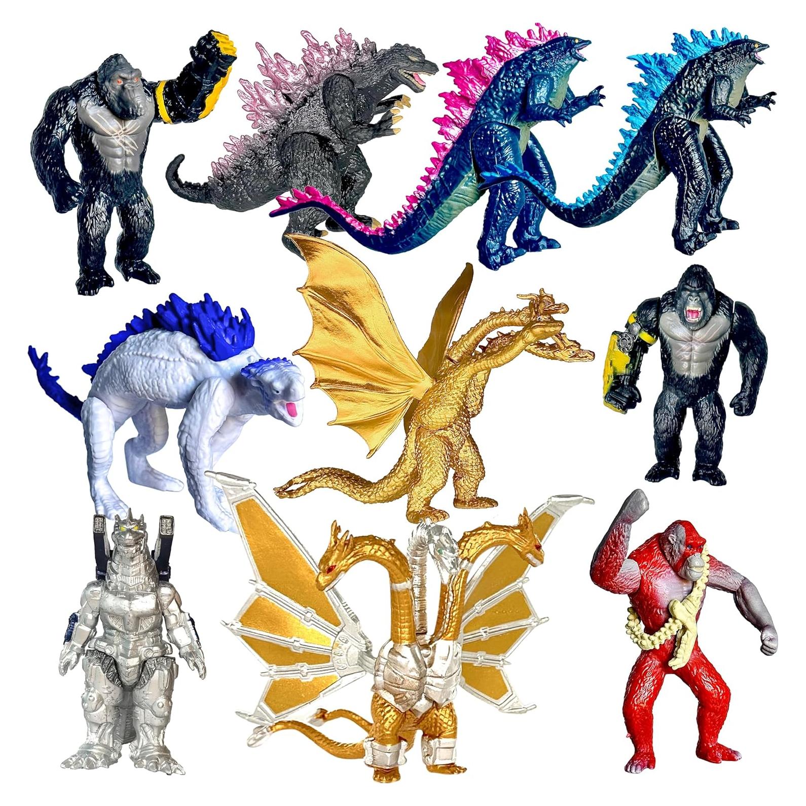 Conjunto de 10 Figuras de Acción Godzilla x Kong TwCare