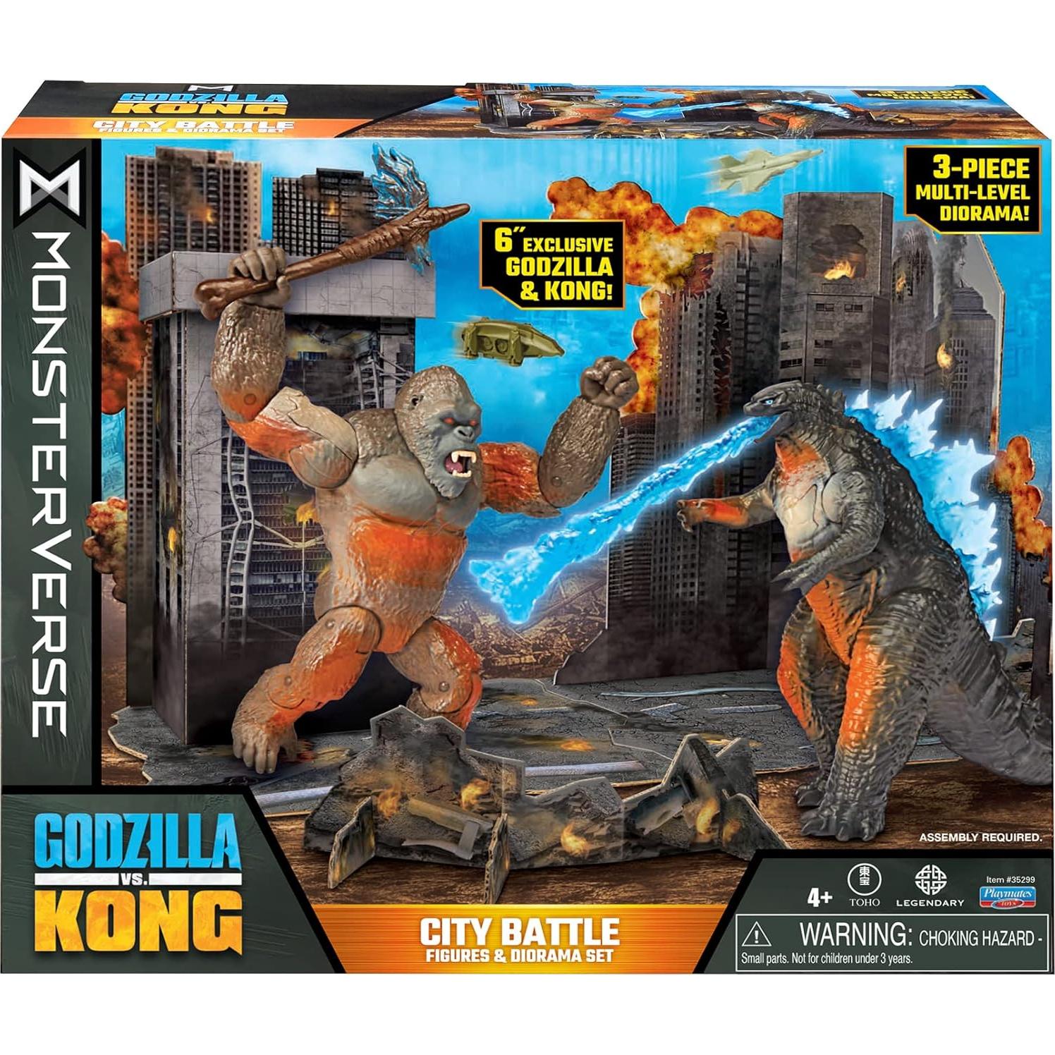 Paquete de Batalla Godzilla vs Kong Playmates 30.48 cm