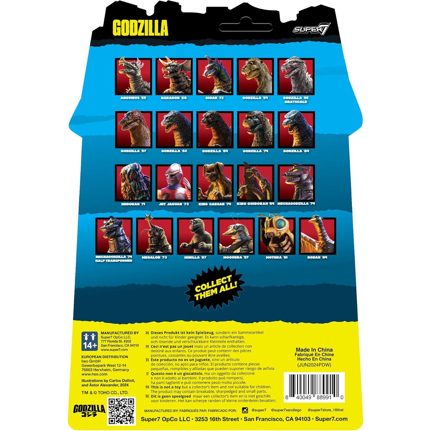 Figura de Acción Super7 Hedorah Verde Claro 9.53 cm