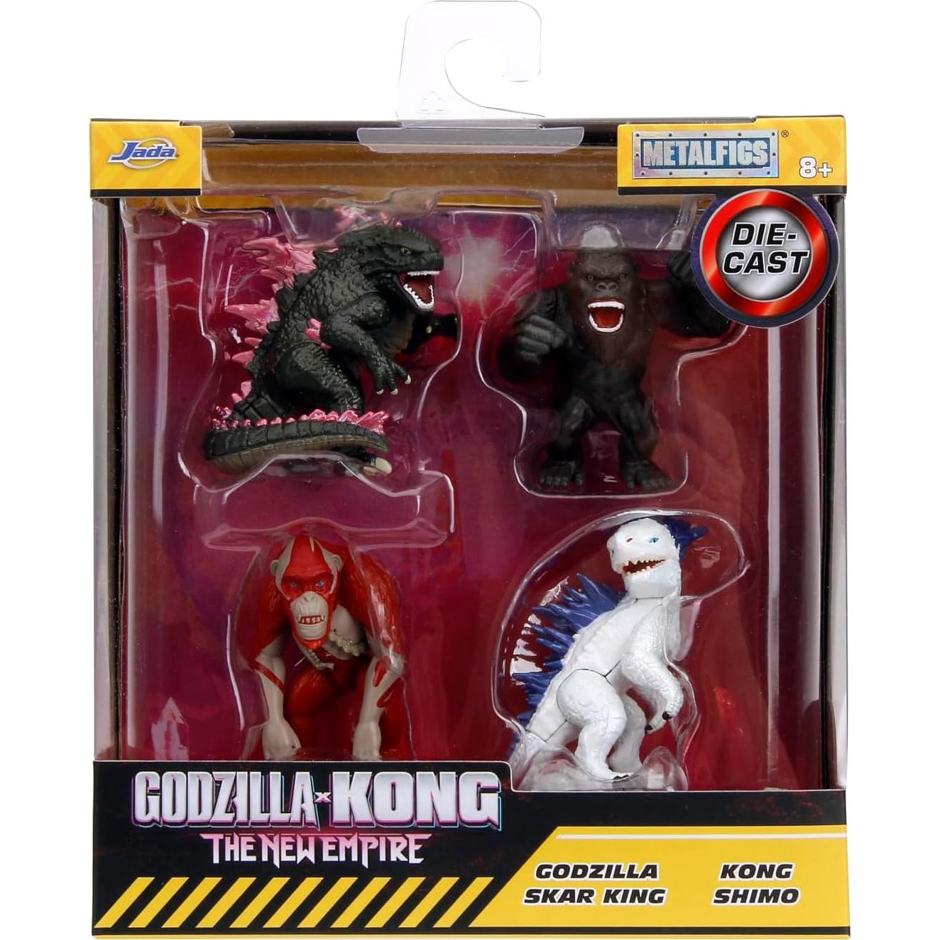 Jada Toys Godzilla x Kong Metalfigs 4 Pack 6.35 cm Figuras