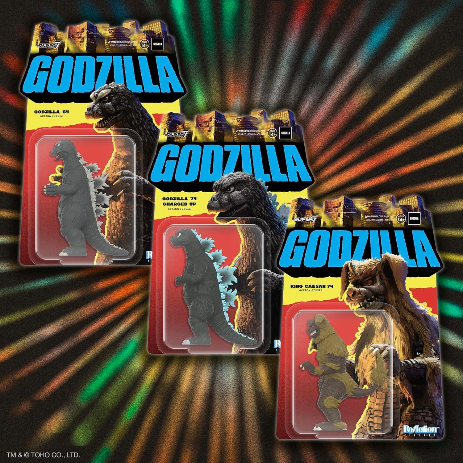 Figura de Acción Super7 Rey Caesar 1974 Godzilla 9.53 cm