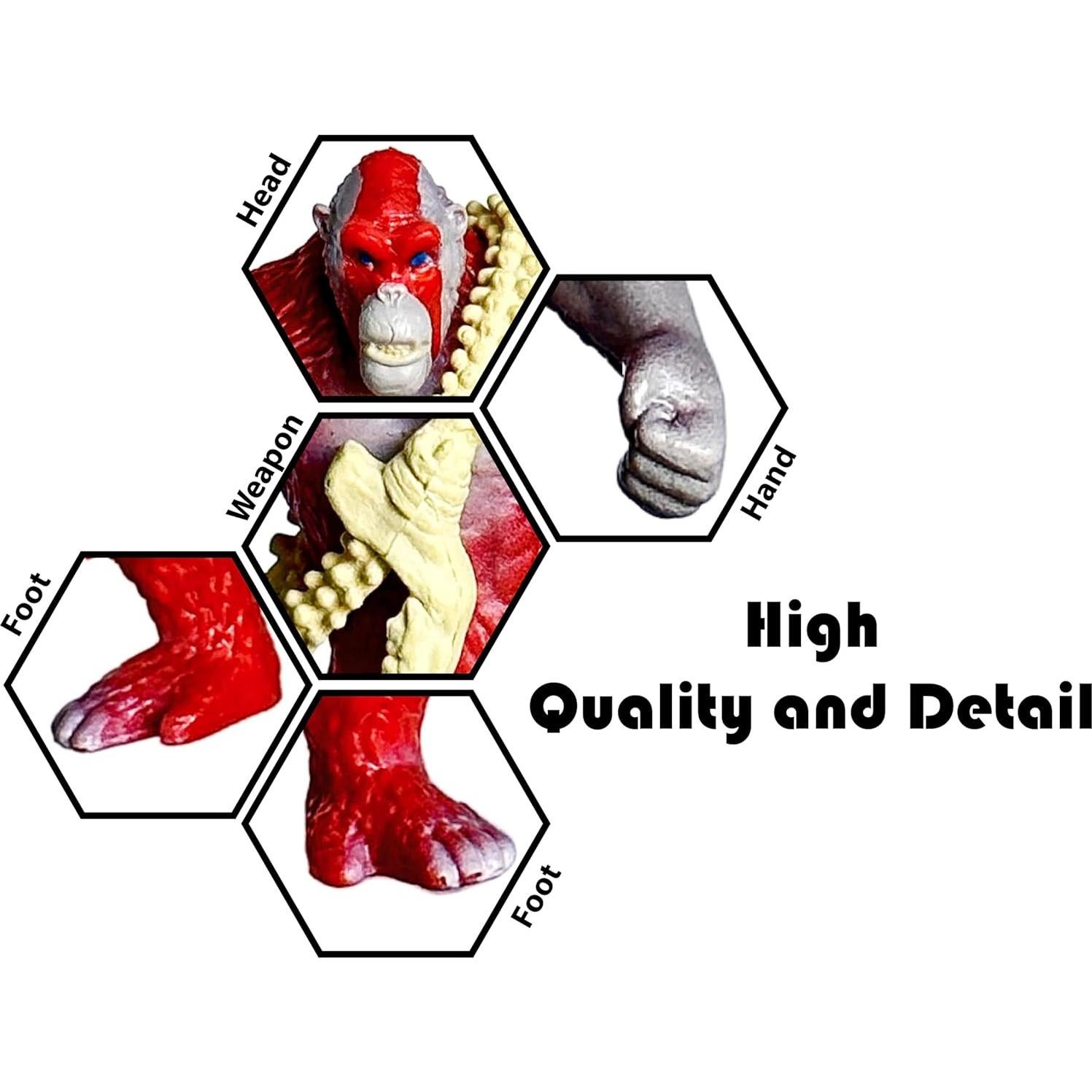 Conjunto de 5 Figuras de Acción Godzilla x Kong TwCare