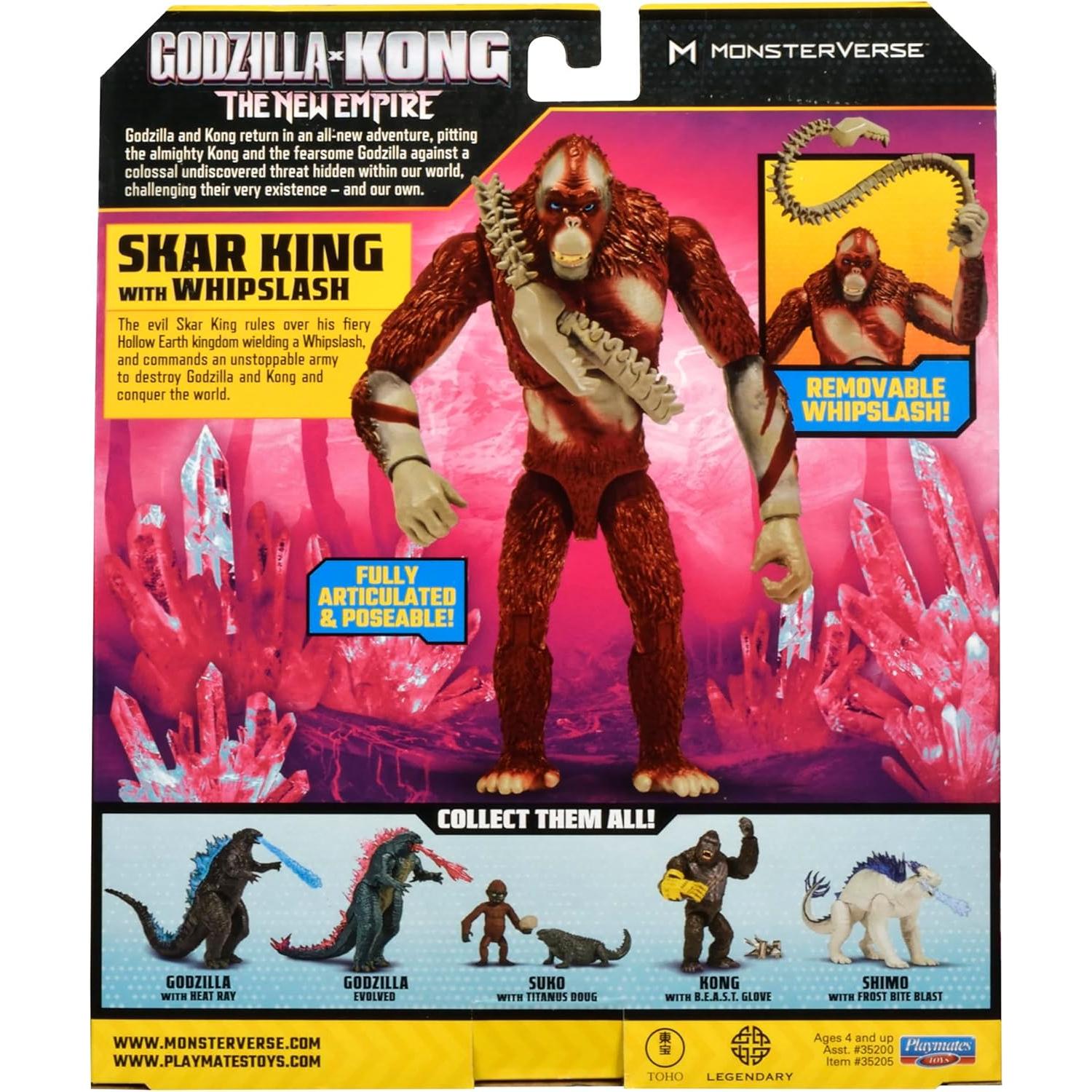 Figura Articulada Godzilla x Kong Rey Skar 14 cm para Niños