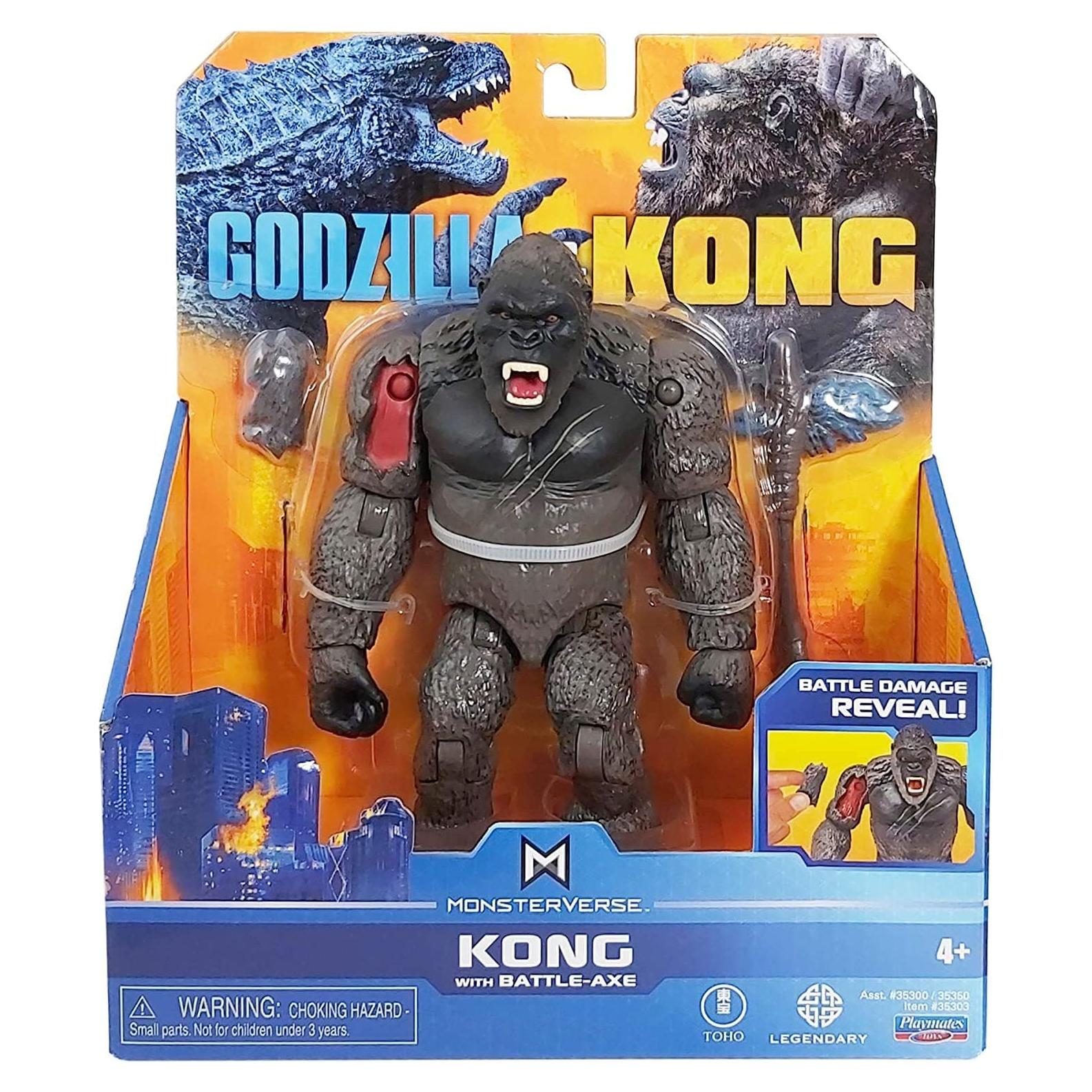 Figuras de Acción PlayMates Godzilla vs Kong con Hacha