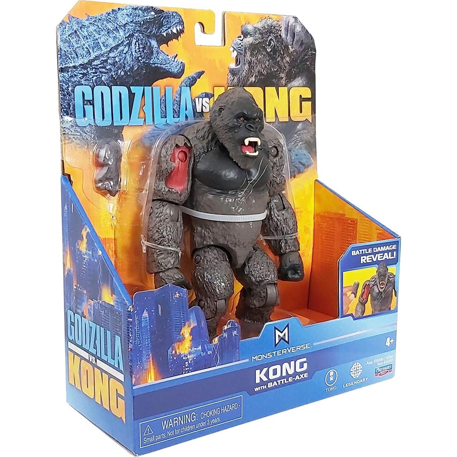 Figuras de Acción PlayMates Godzilla vs Kong con Hacha