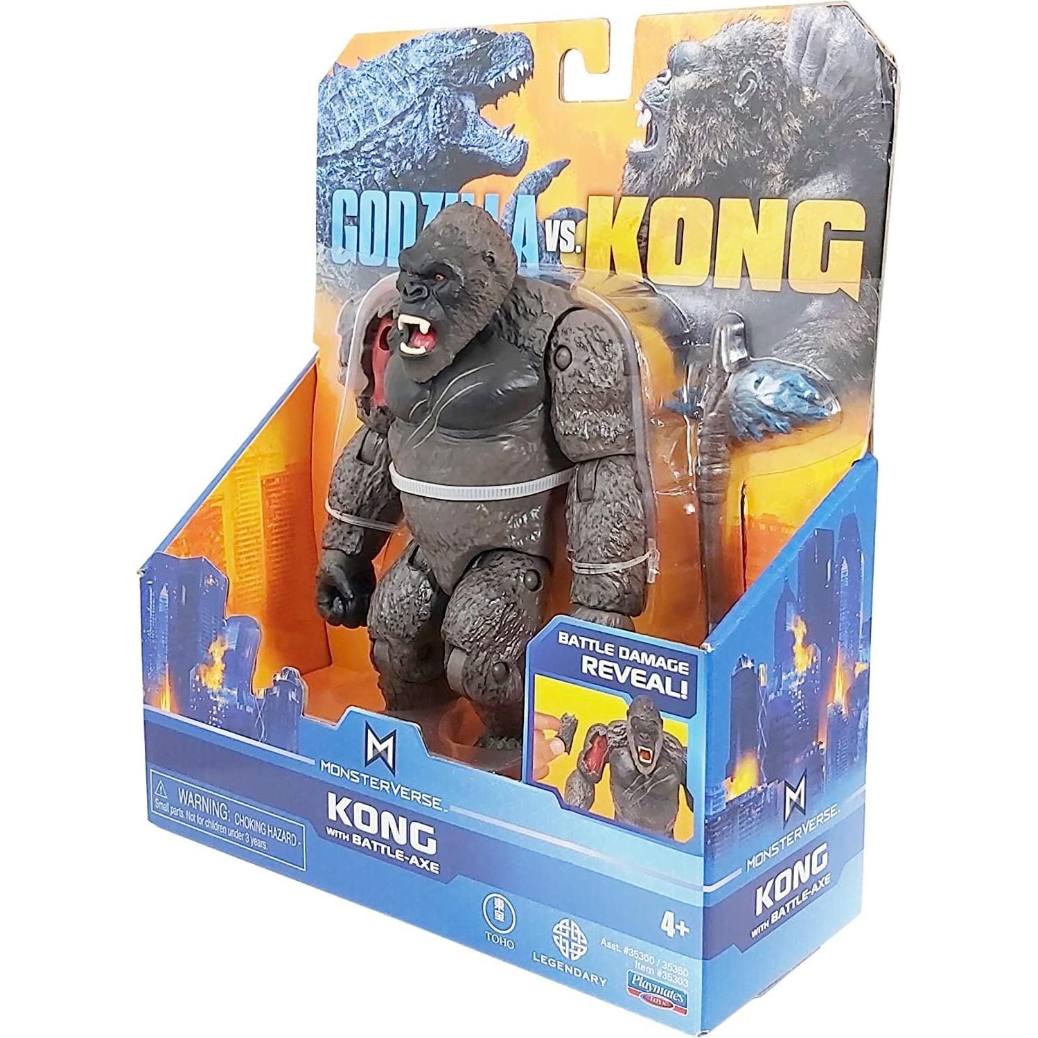 Figuras de Acción PlayMates Godzilla vs Kong con Hacha