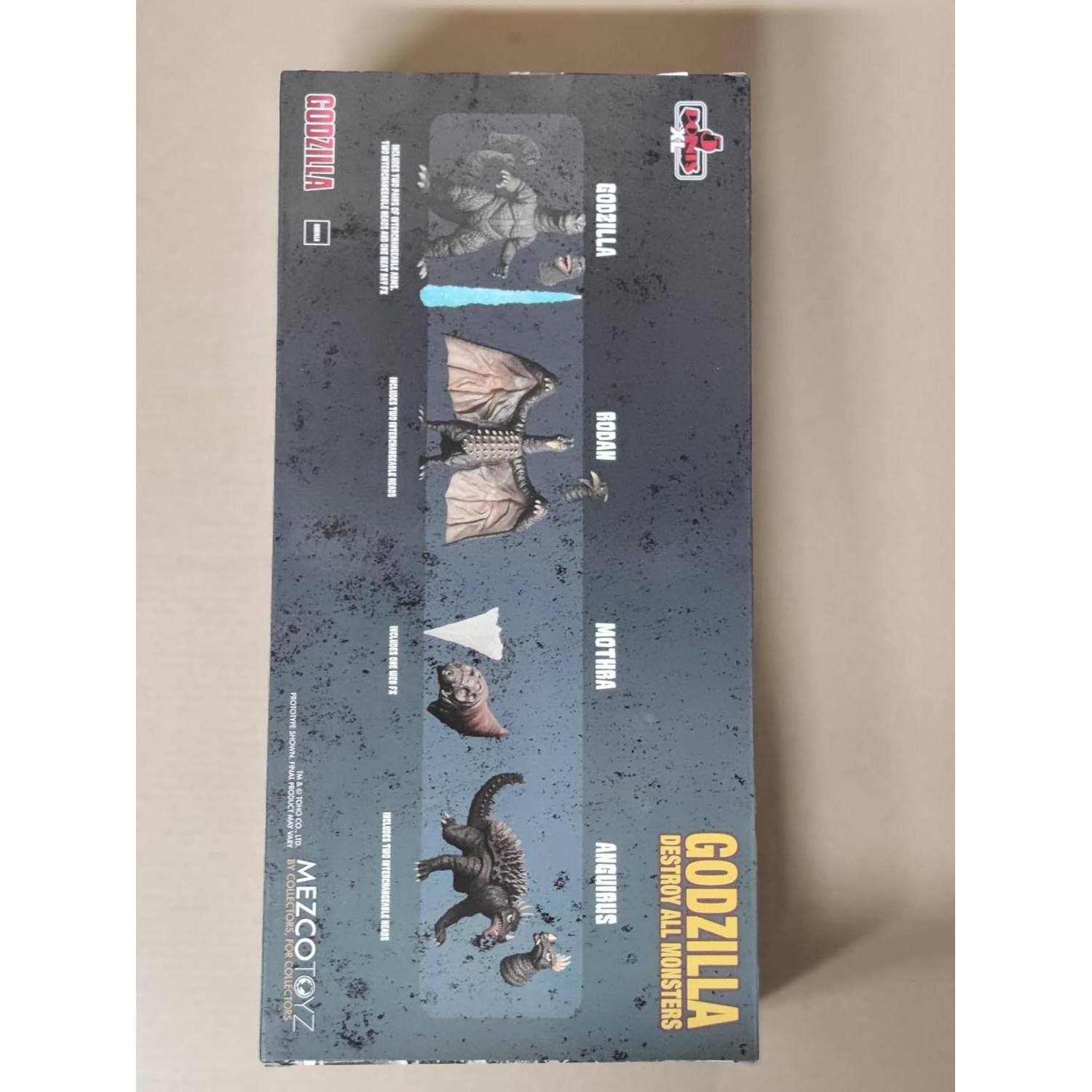Set de Caja 5 Points XL Godzilla Mezco Toys 1968 Monstruos