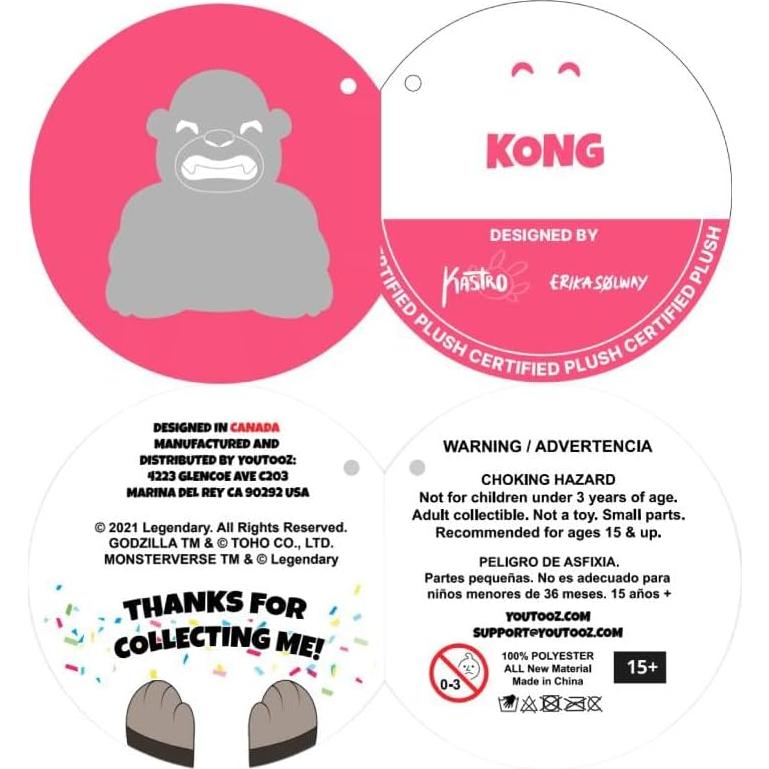 Peluche Youtooz Rey Kong 22.86 cm Suave Coleccionable