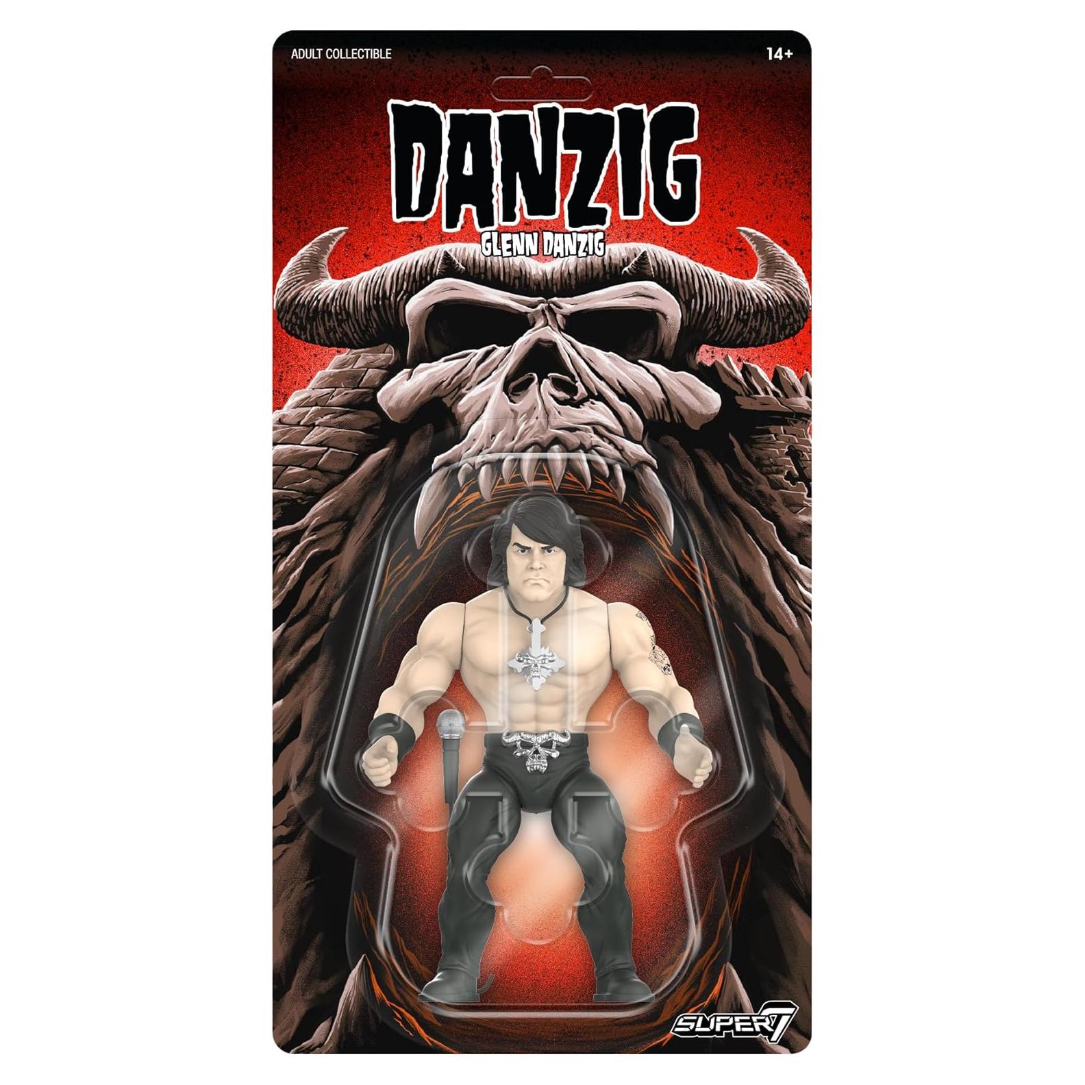 Figura de Acción Super7 Glenn Danzig 9.53 cm con Micrófono