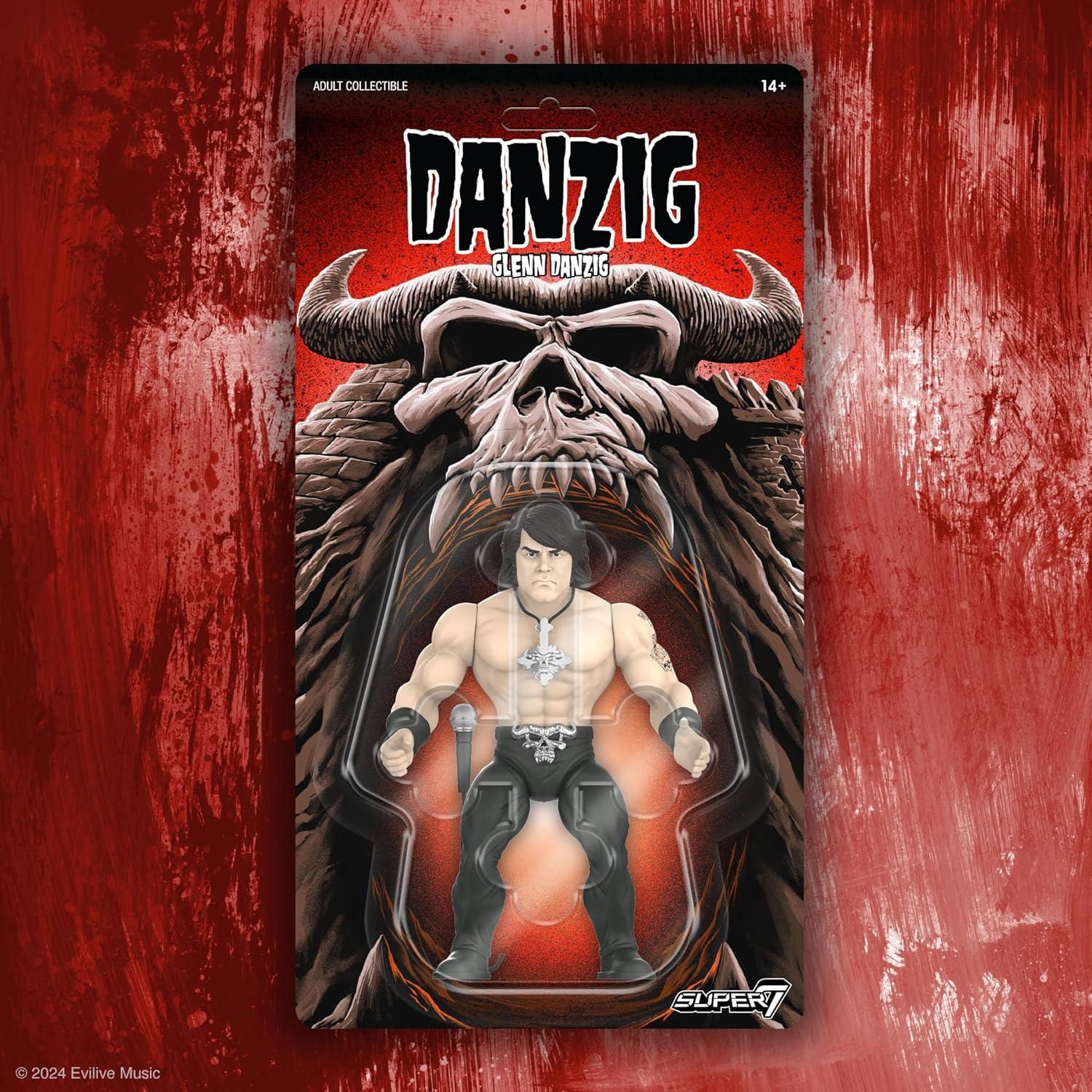 Figura de Acción Super7 Glenn Danzig 9.53 cm con Micrófono