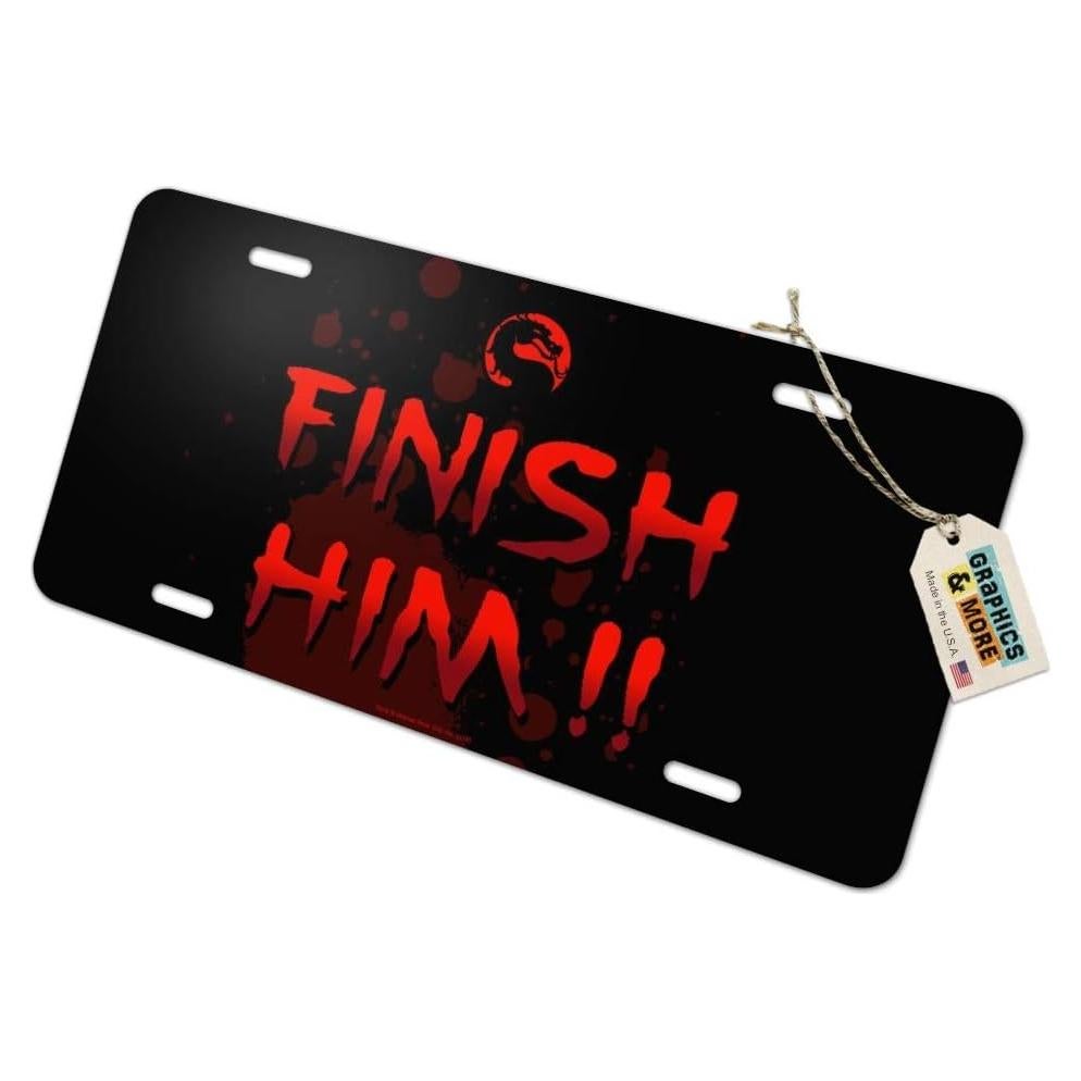 Placa de Matrícula Metal Mortal Kombat Klassic Graphics & More