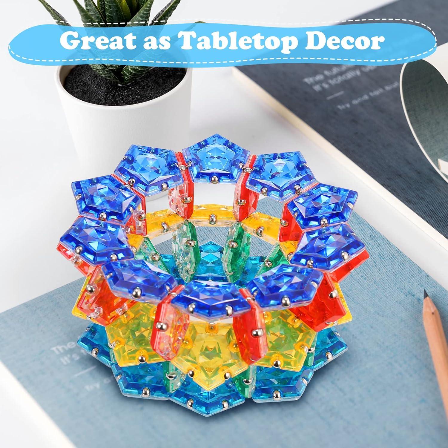 Esfera Fidget RoomyRoc - Diamante Cristal Azul - Set 12 Piezas