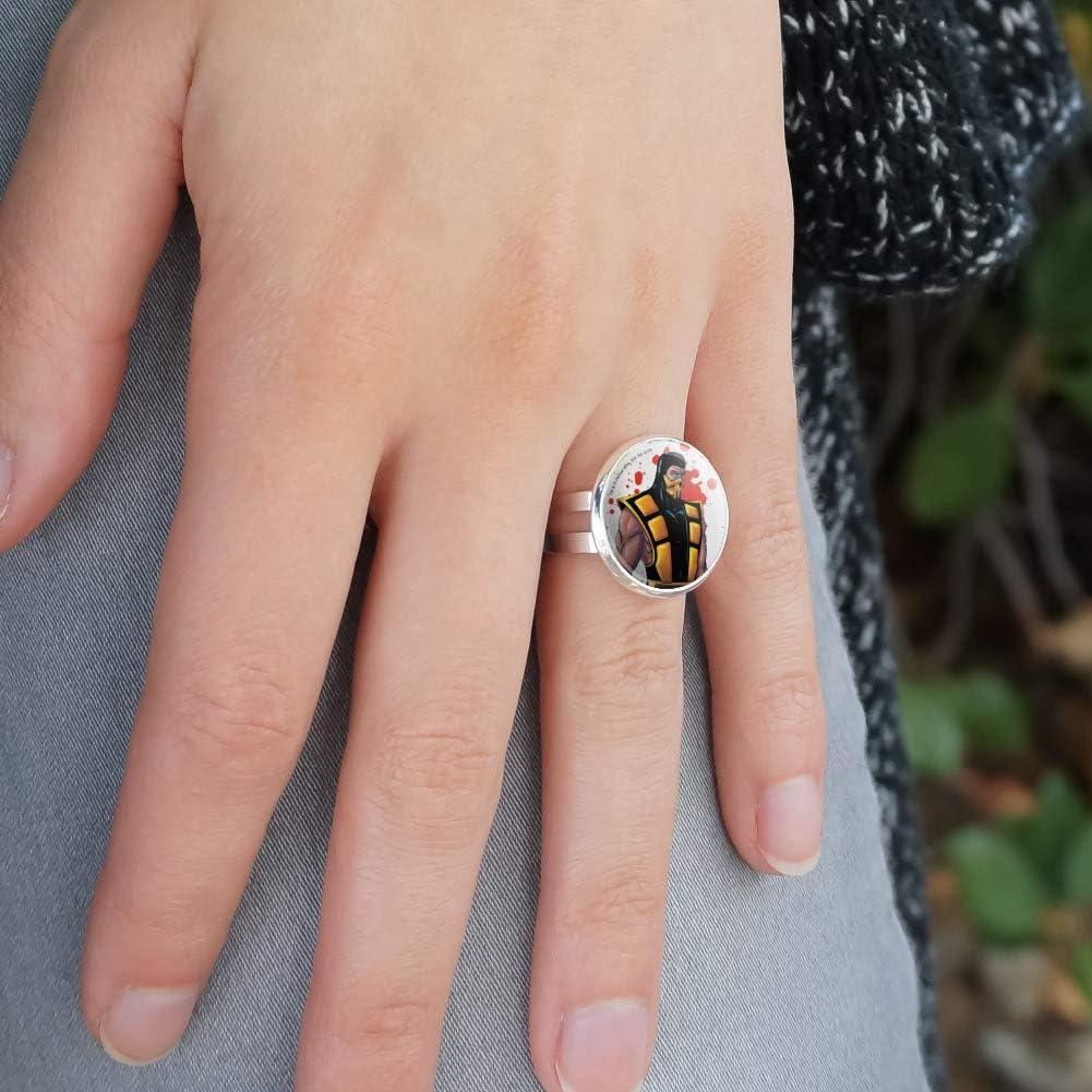 Anillo ajustable plateado Mortal Kombat Klassic Scorpion