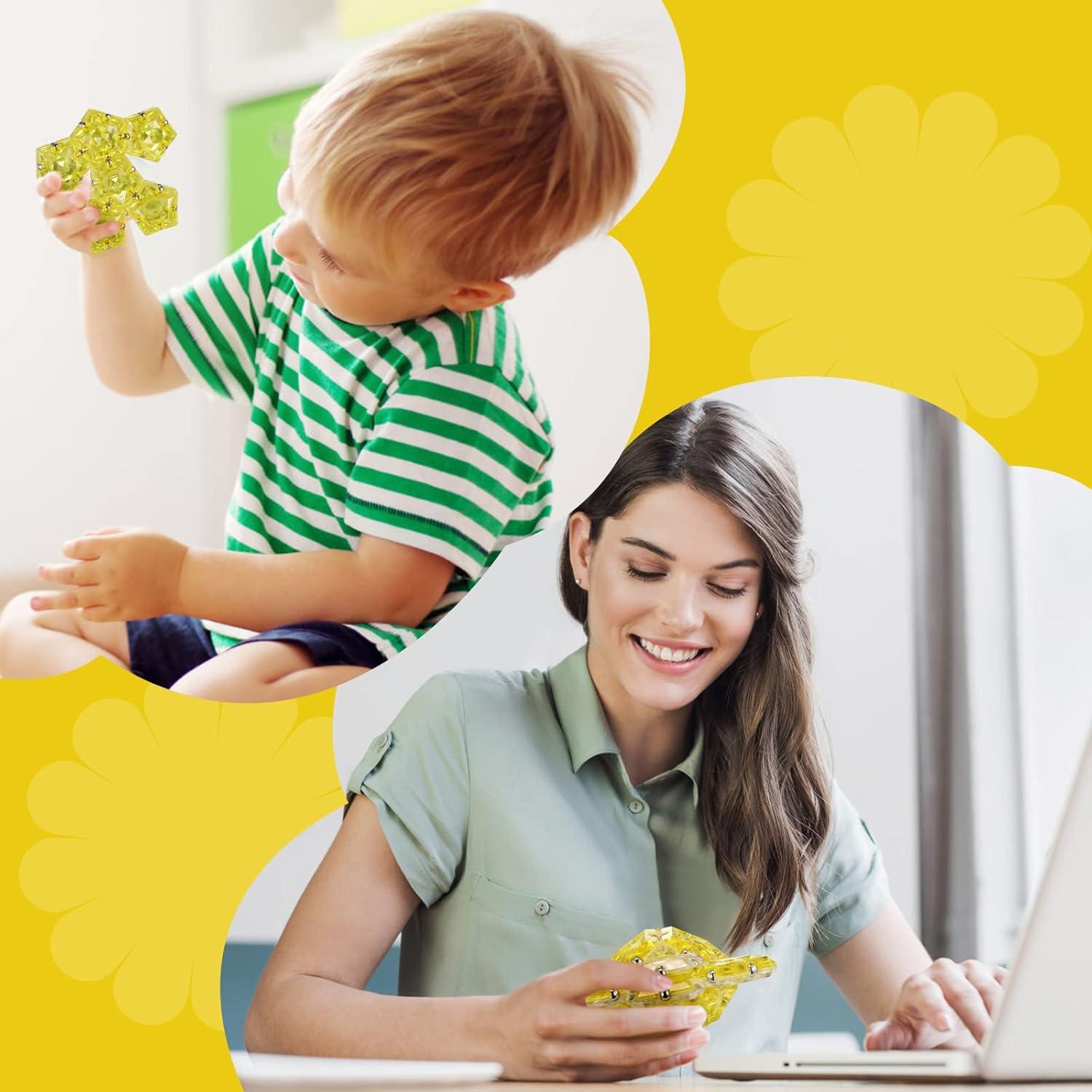 Esfera Magnética RoomyRoc - Set 12 Bolas Pentágonos - Dorado