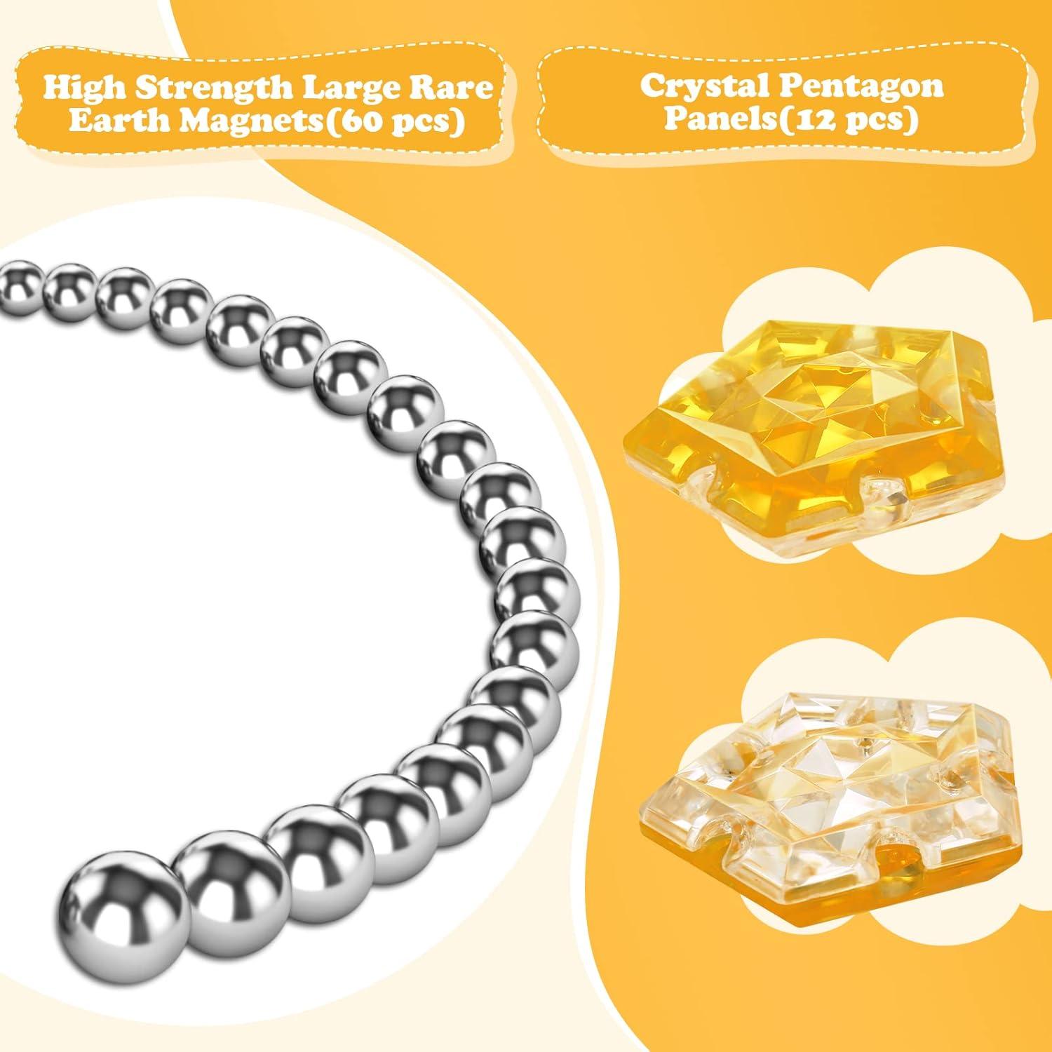 Esfera Magnética Fidget RoomyRoc - Set 12 Piezas Naranja