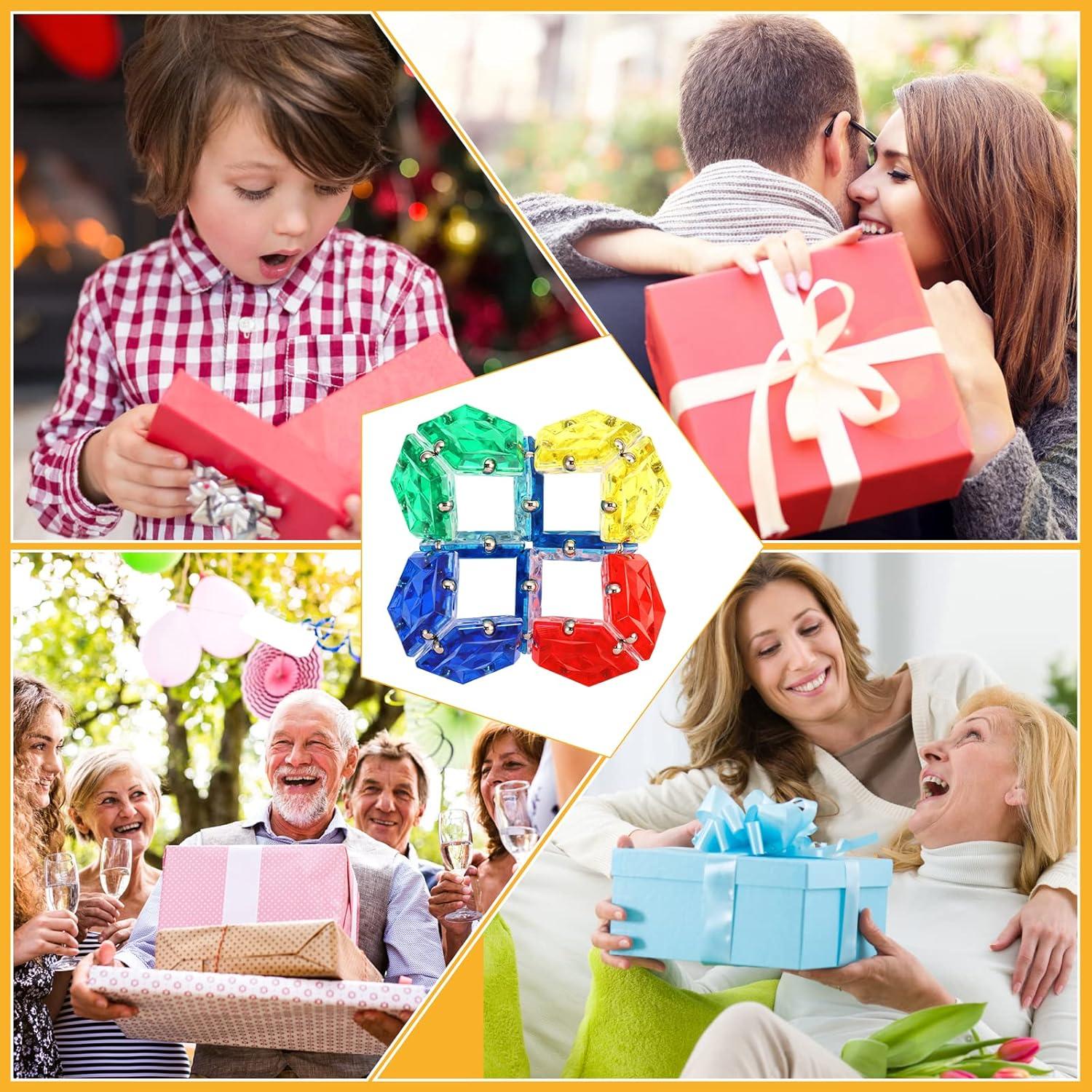 Esfera Magnética Fidget RoomyRoc - Set 12 Piezas Naranja