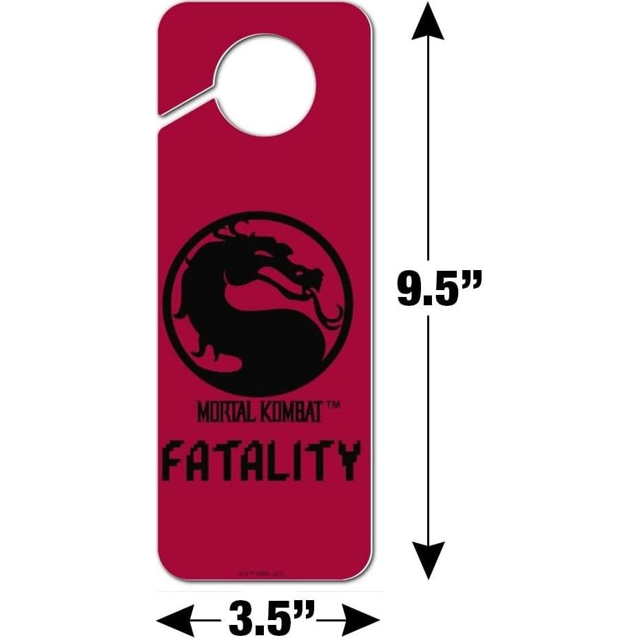 Colgador de Puerta Mortal Kombat Graphics & More 24x8.9cm