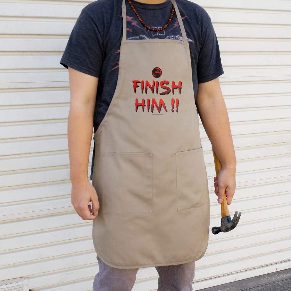 Delantal Mortal Kombat Klassic Graphics & More con Bolsillos