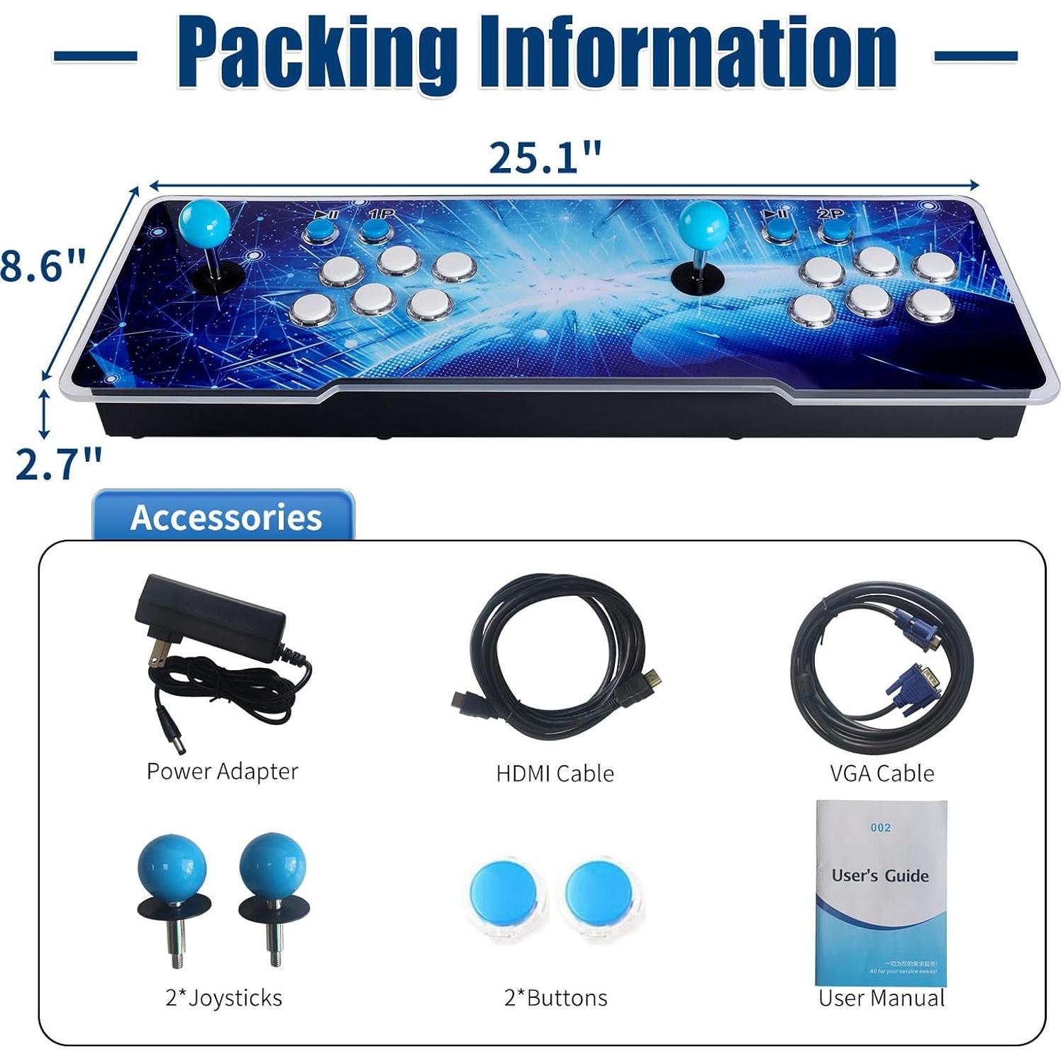 Consola Arcade Hedlaoy 28890 Juegos Retro HDMI 4 Jugadores