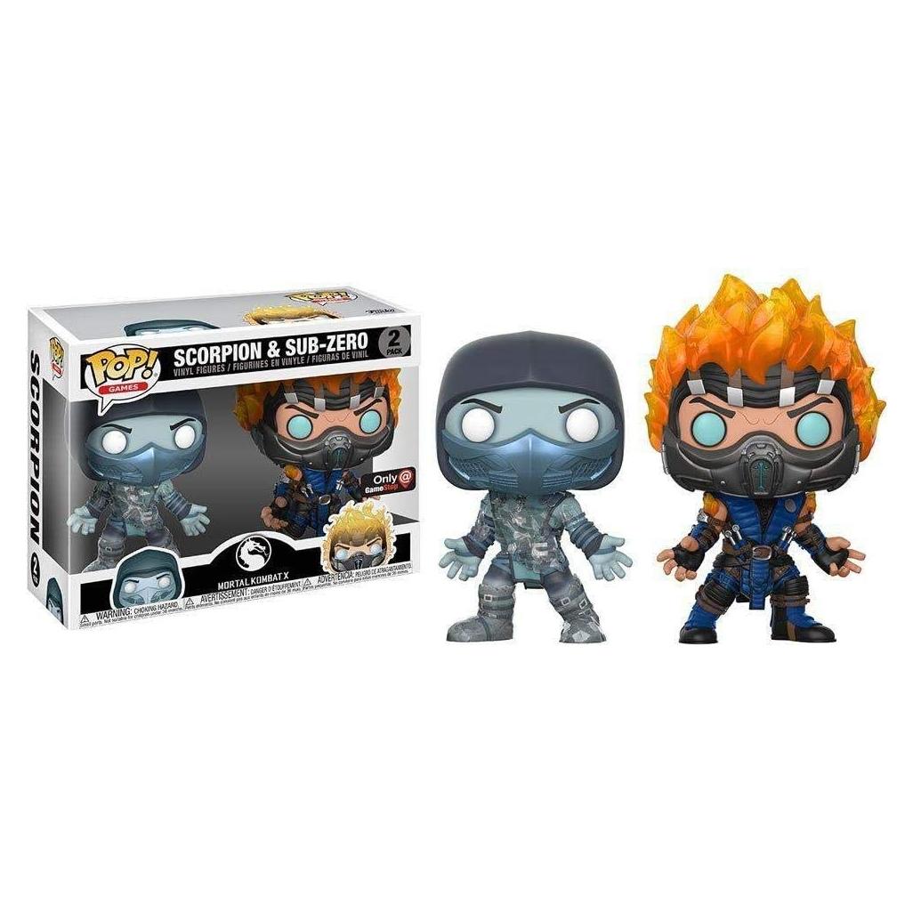 Funko Pop Mortal Kombat Scorpion y Subzero Paquete 2
