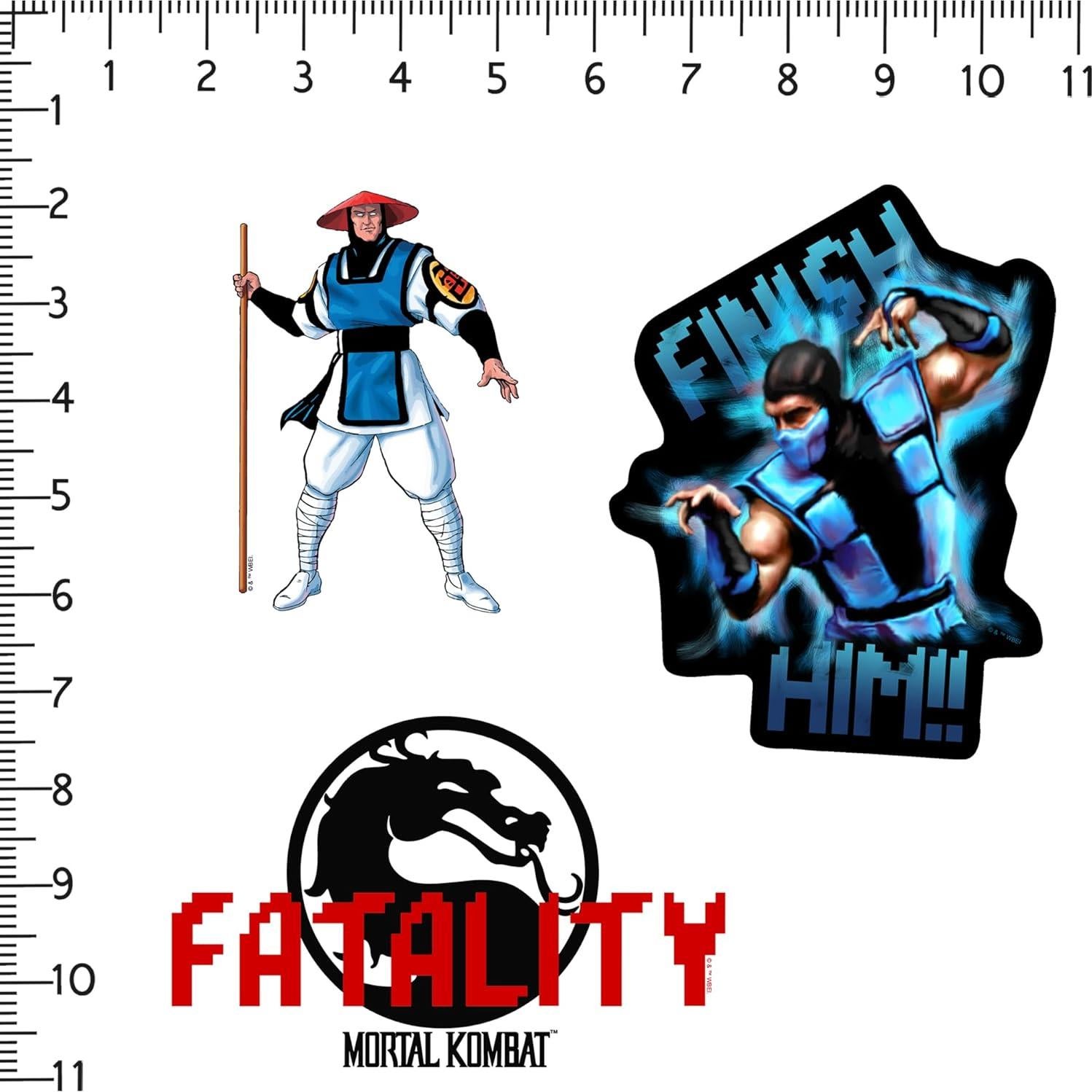 Calcomanías Deluxe de Vinilo Klassic Mortal Kombat - Set de 10