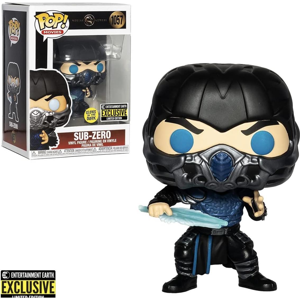 Figura de Vinilo Pop! Mortal Kombat Sub-Zero Brilla en la Oscuridad