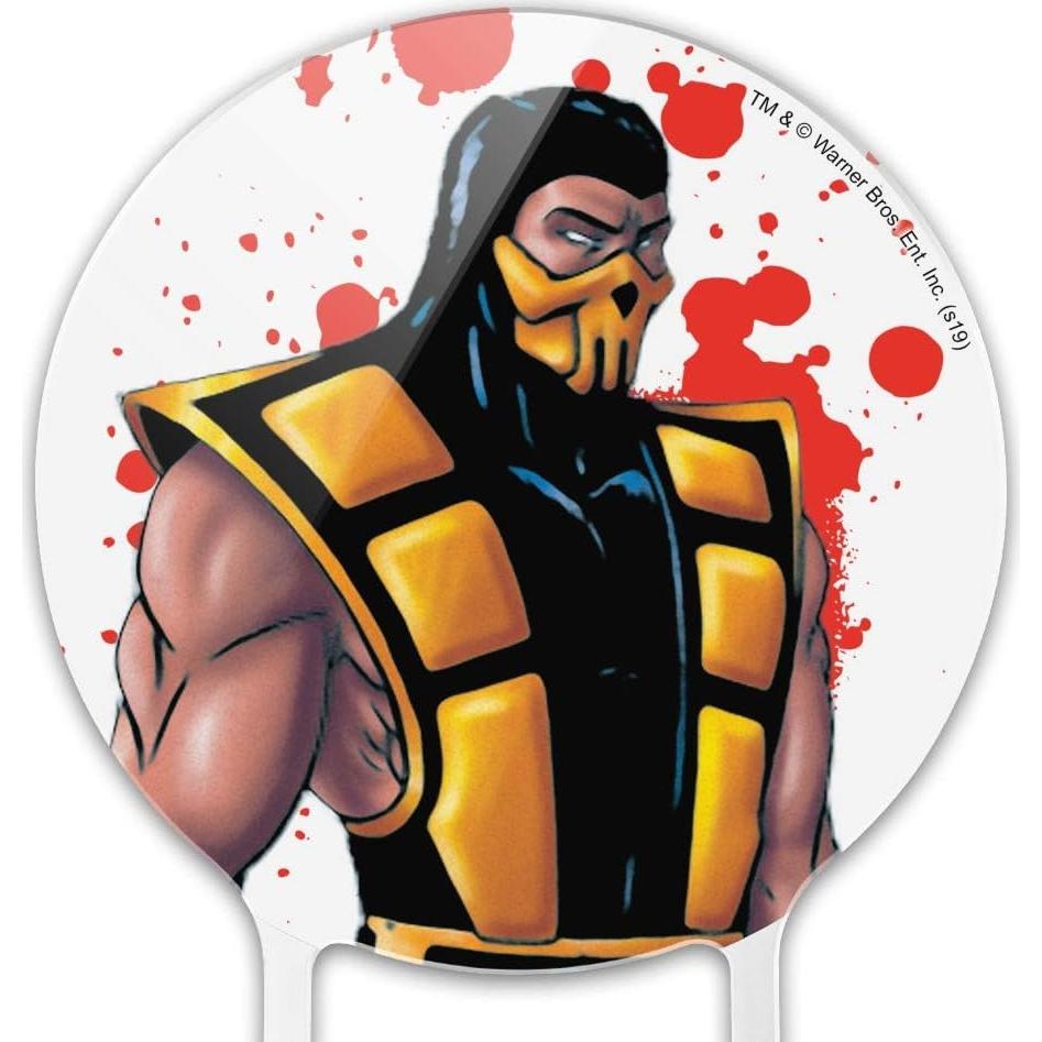 Tapa de pastel Scorpion Klassic Mortal Kombat 18.42 cm