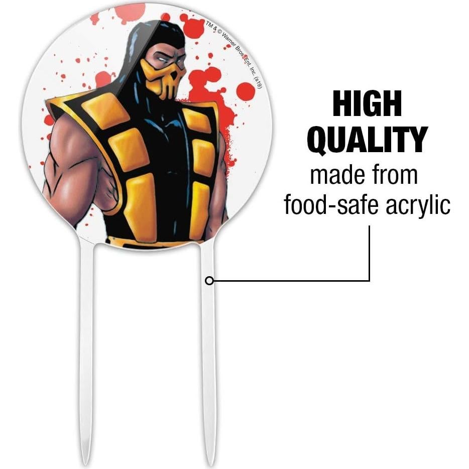 Tapa de pastel Scorpion Klassic Mortal Kombat 18.42 cm