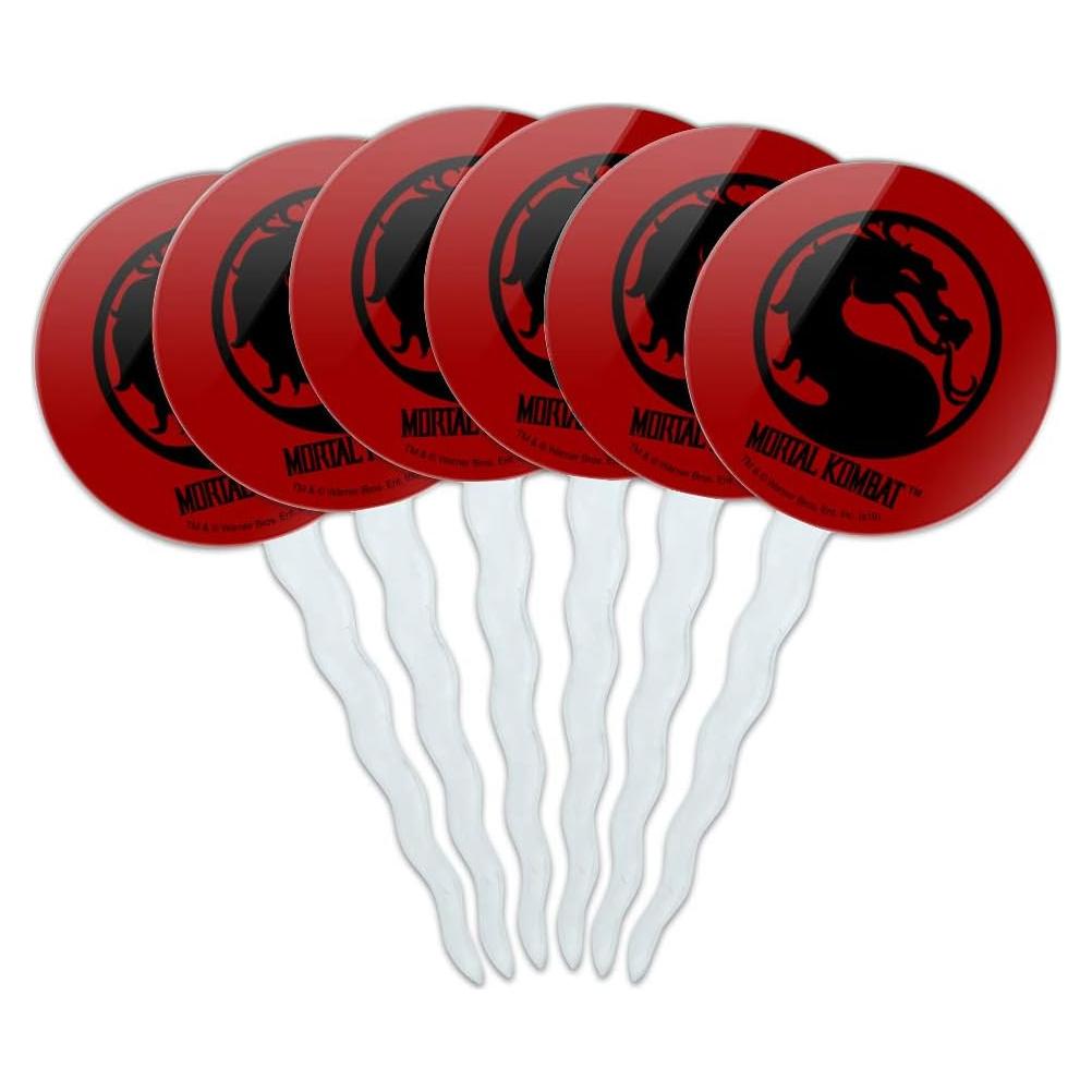 Juego de Palillos para Cupcakes Mortal Kombat - Set de 6