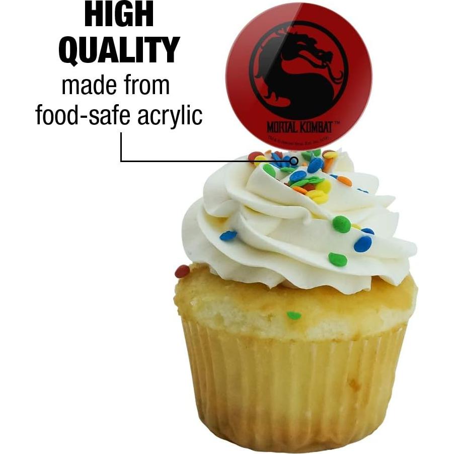 Juego de Palillos para Cupcakes Mortal Kombat - Set de 6