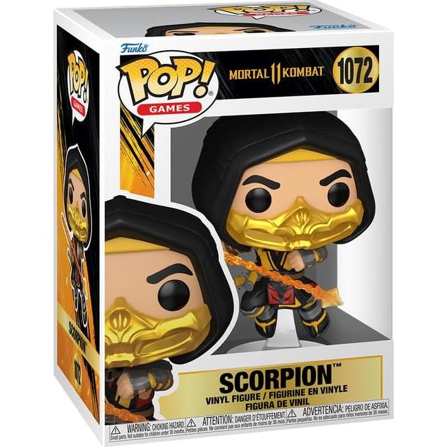 Figura POP! Mortal Kombat 11 Scorpion #1072 11 cm con Funda