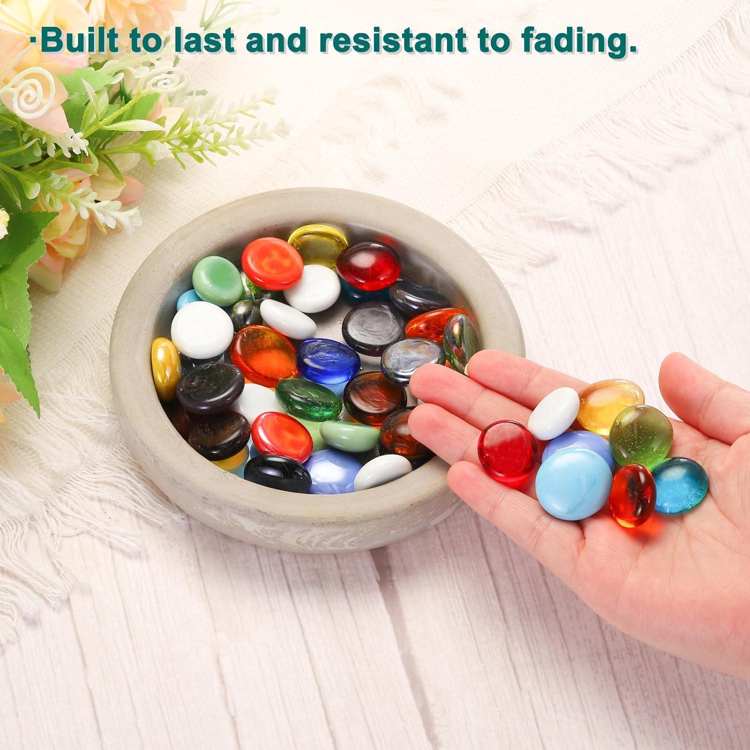 Perlas de Vidrio Amarillas MECCANIXITY 36pcs 200g Decoración