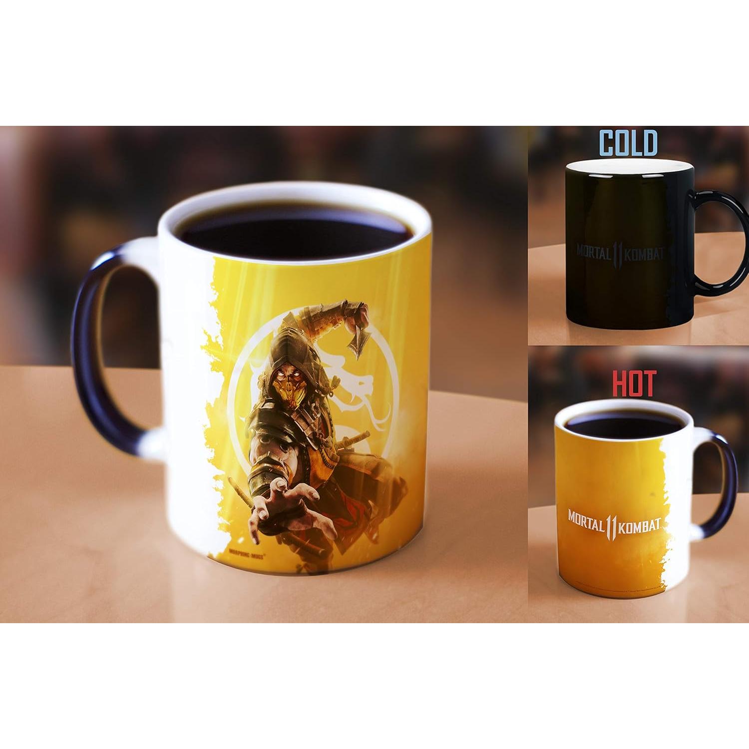 Taza Cerámica Cambiante Mortal Kombat X 11 oz Morphing Mugs