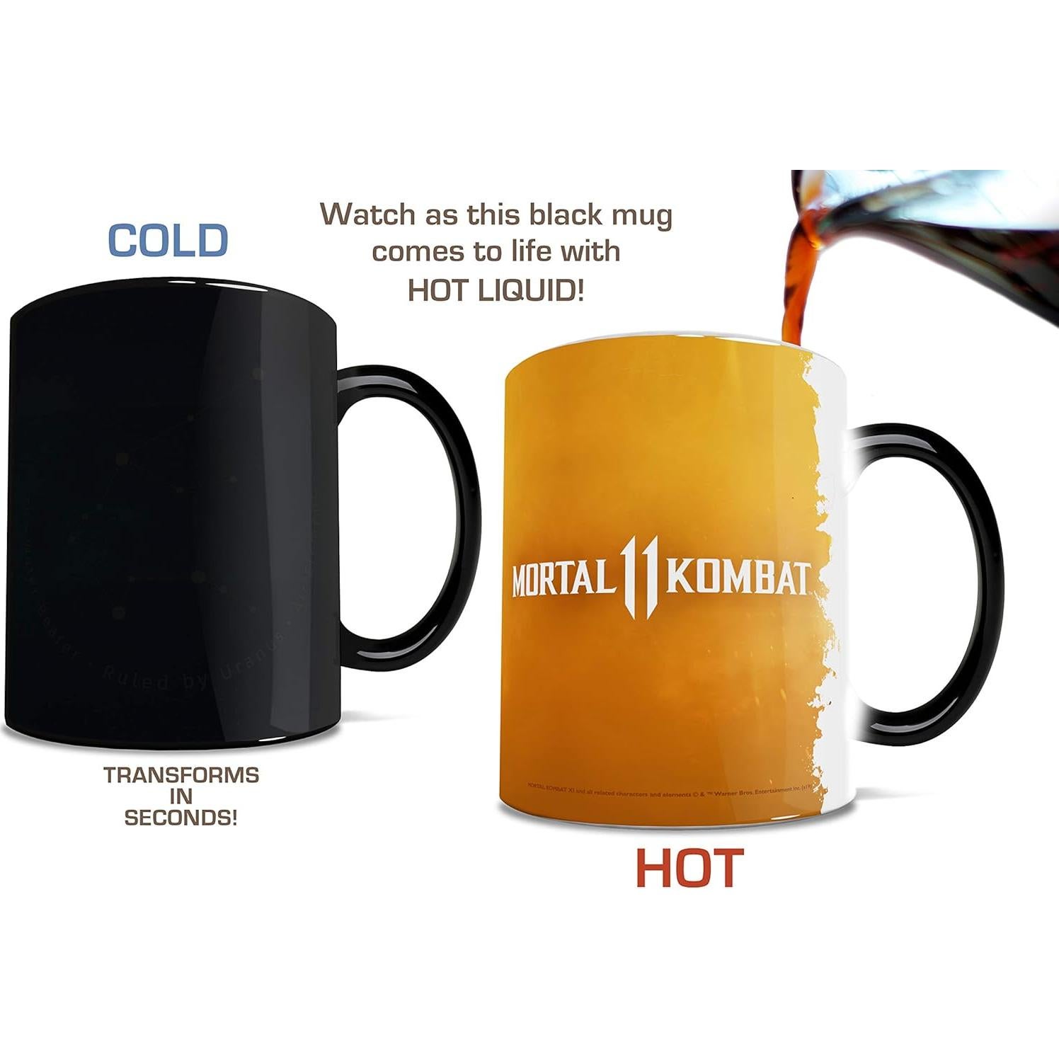 Taza Cerámica Cambiante Mortal Kombat X 11 oz Morphing Mugs