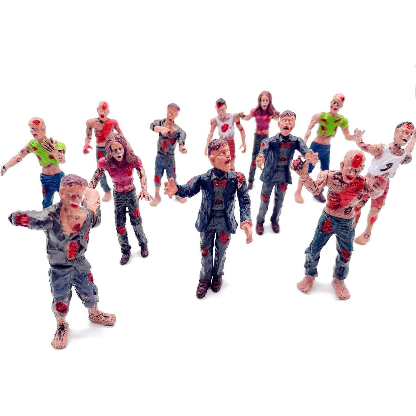 Figuras de Acción Zombie Qiandier 12 Piezas 9.7 cm